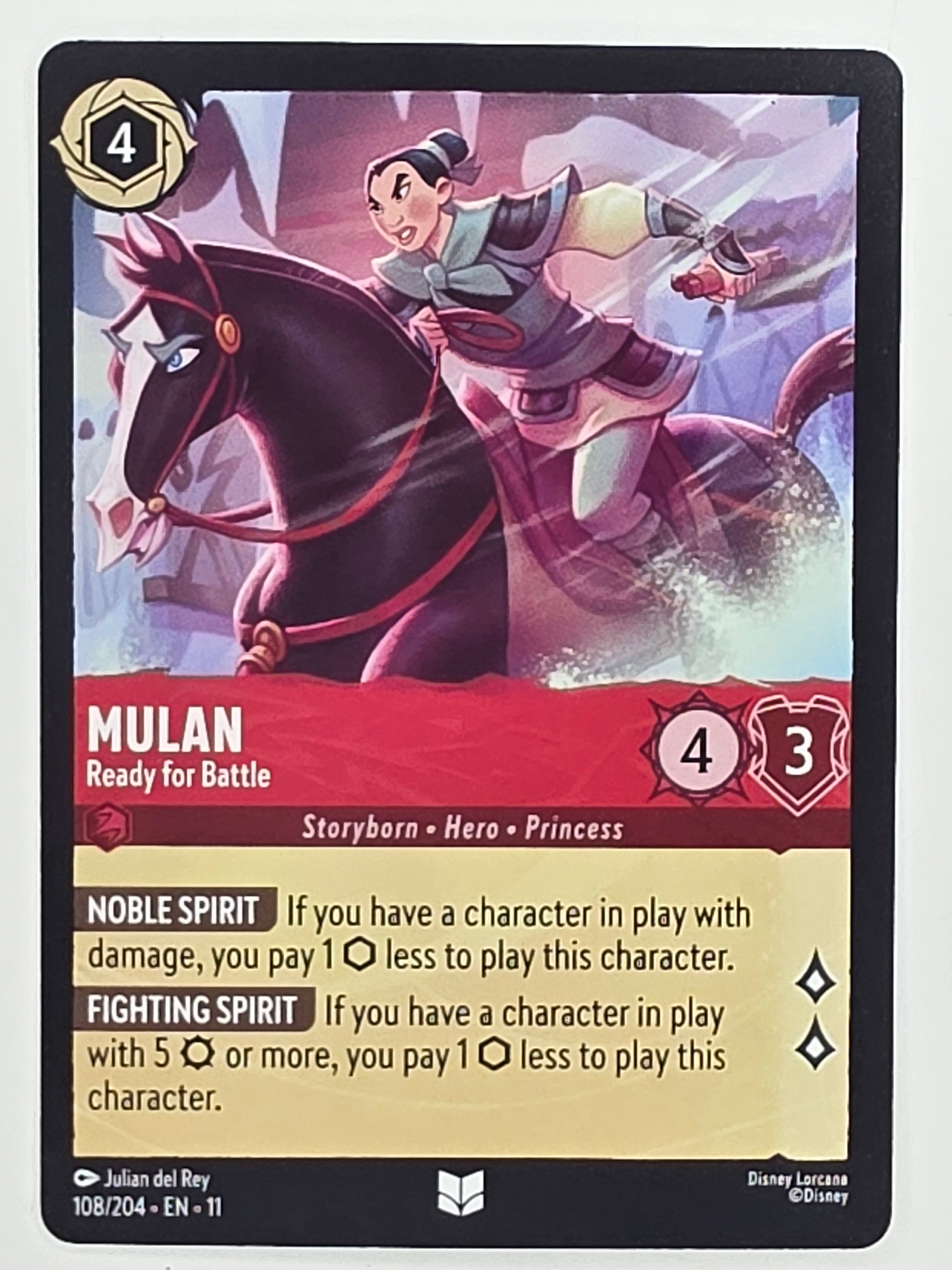 Disney Lorcana Winterspell #108/204 Mulan - Ready for Battle