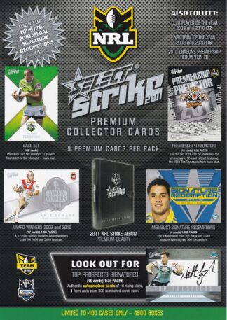 2011 NRL Select Strike Trading Cards