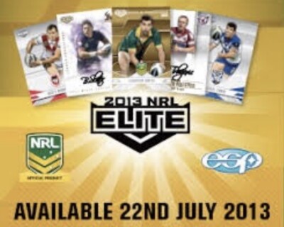 NRL 2013 Elite Trading Cards.