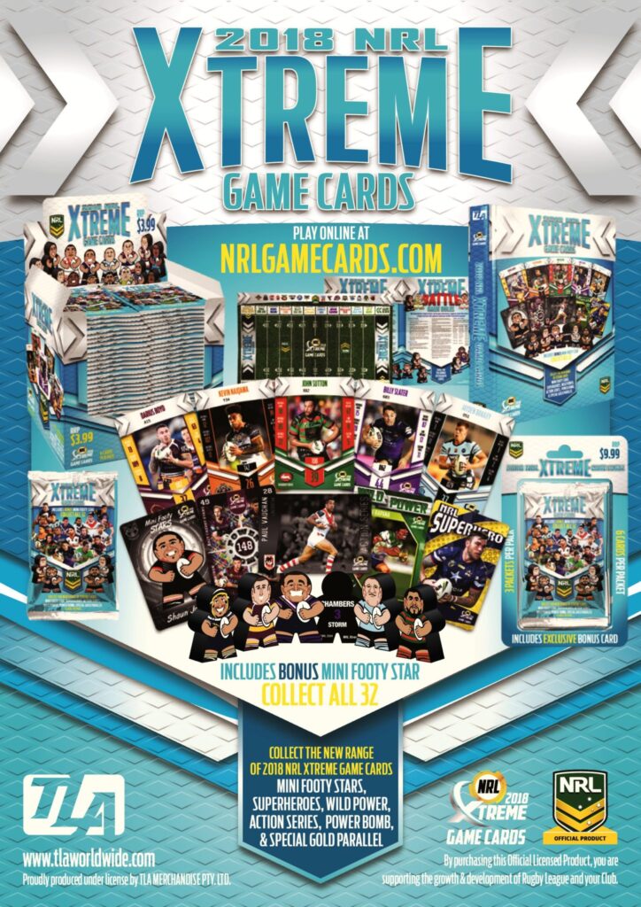 NRL 2018 Xtreme Trading Cards