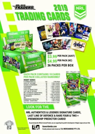 NRL 2019 Traders Trading Cards