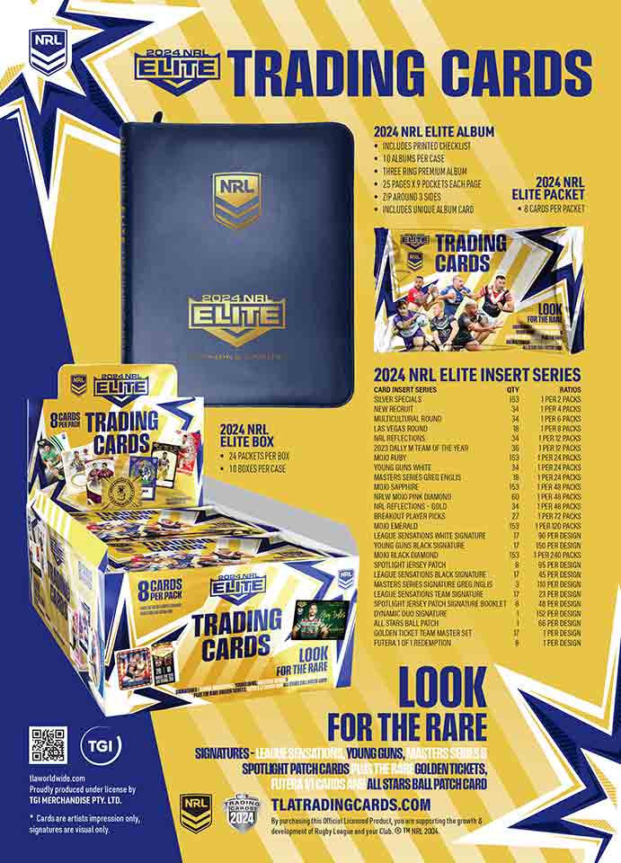 NRL 2024 Elite Trading Cards