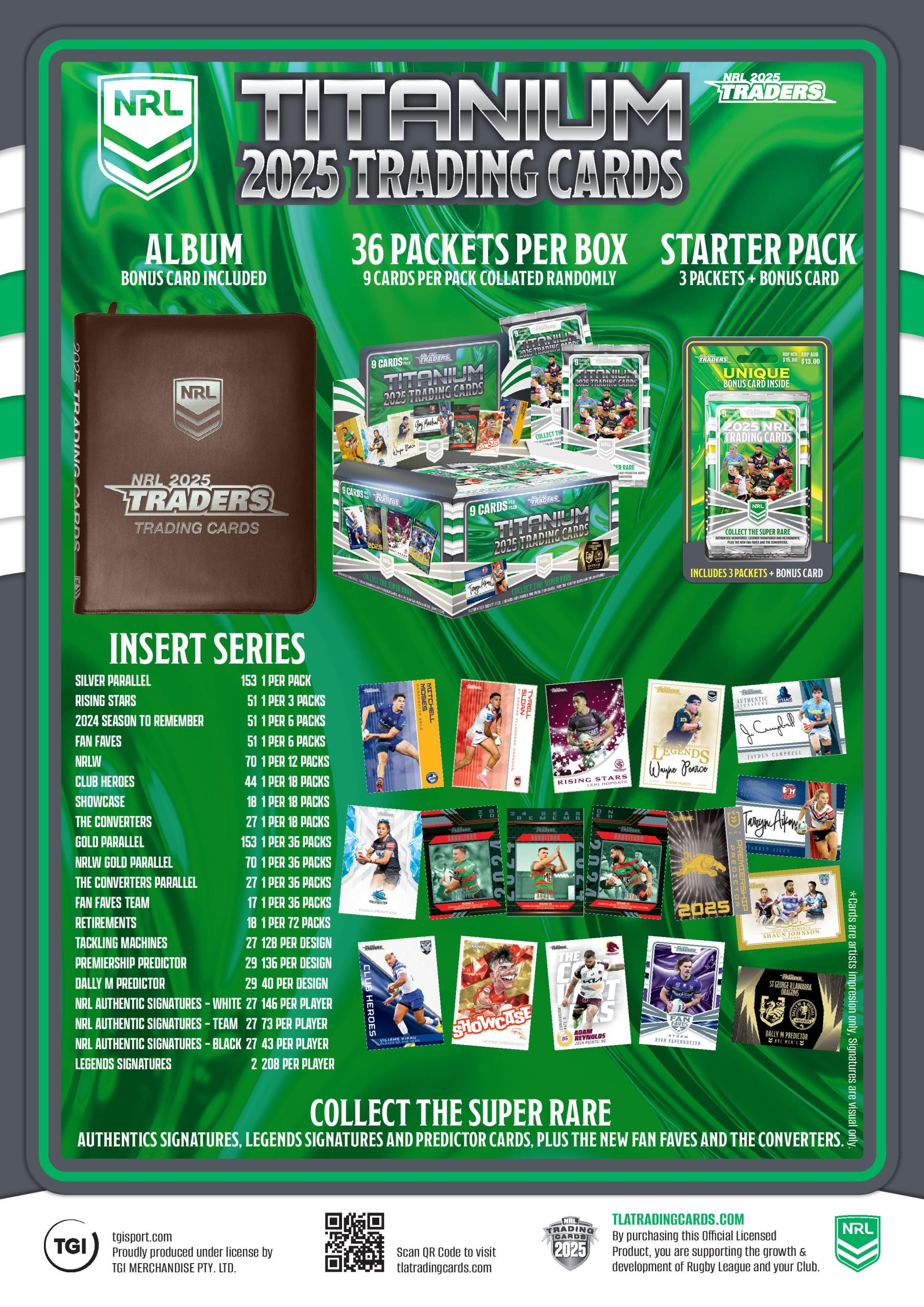 NRL 2025 Traders Trading Cards