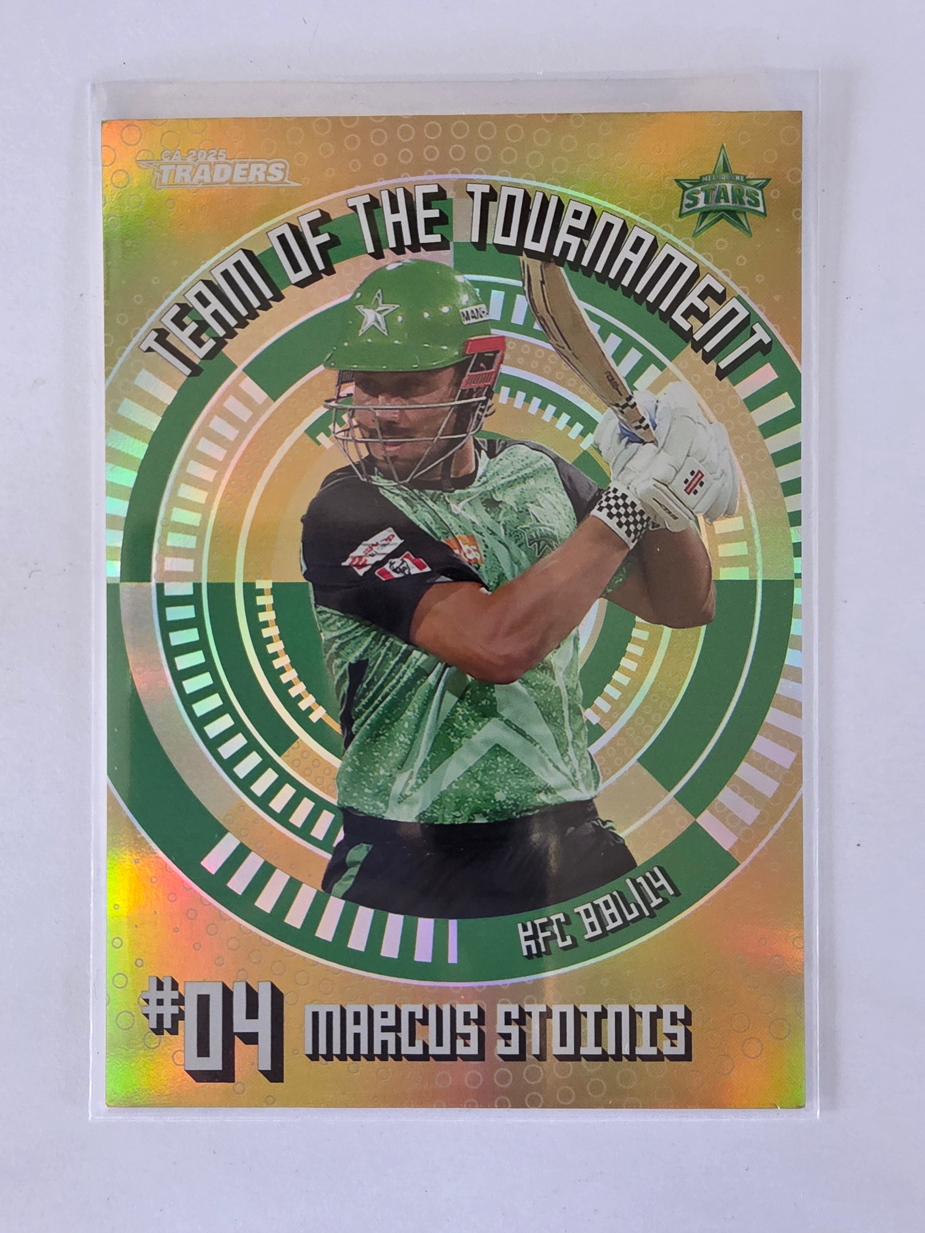 2025-26 Luxe Cricket Team of the Tournament Gold Trading Cards