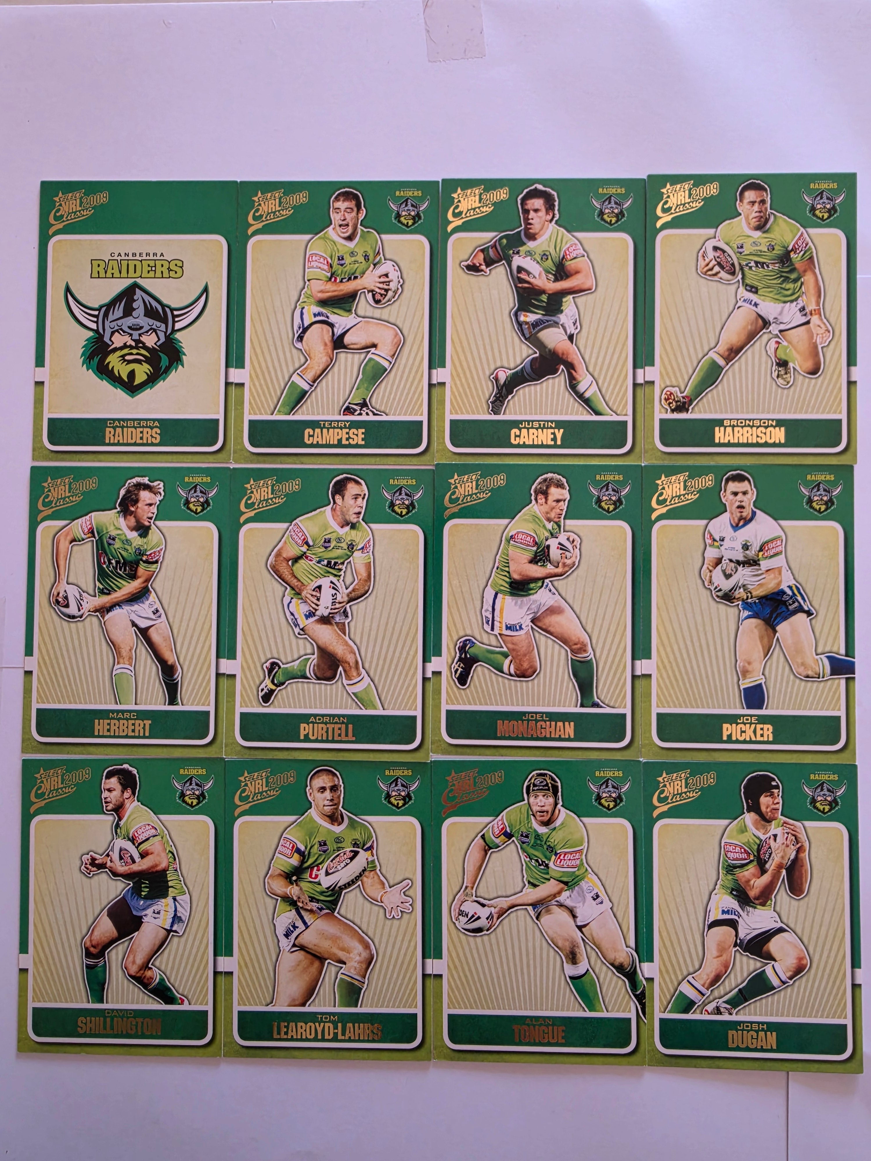 NRL 2009 Select Classic Base Trading Cards
