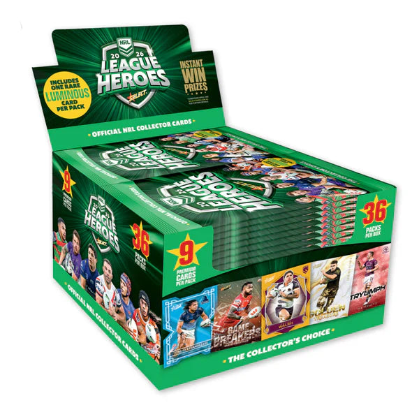 NRL 2026 League Heroes Sealed Box image.