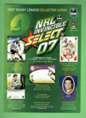 NRL 2007 Invincible Trading Cards
