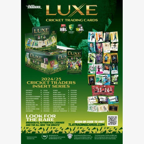 2024-25 Luxe Cricket Trading Cards