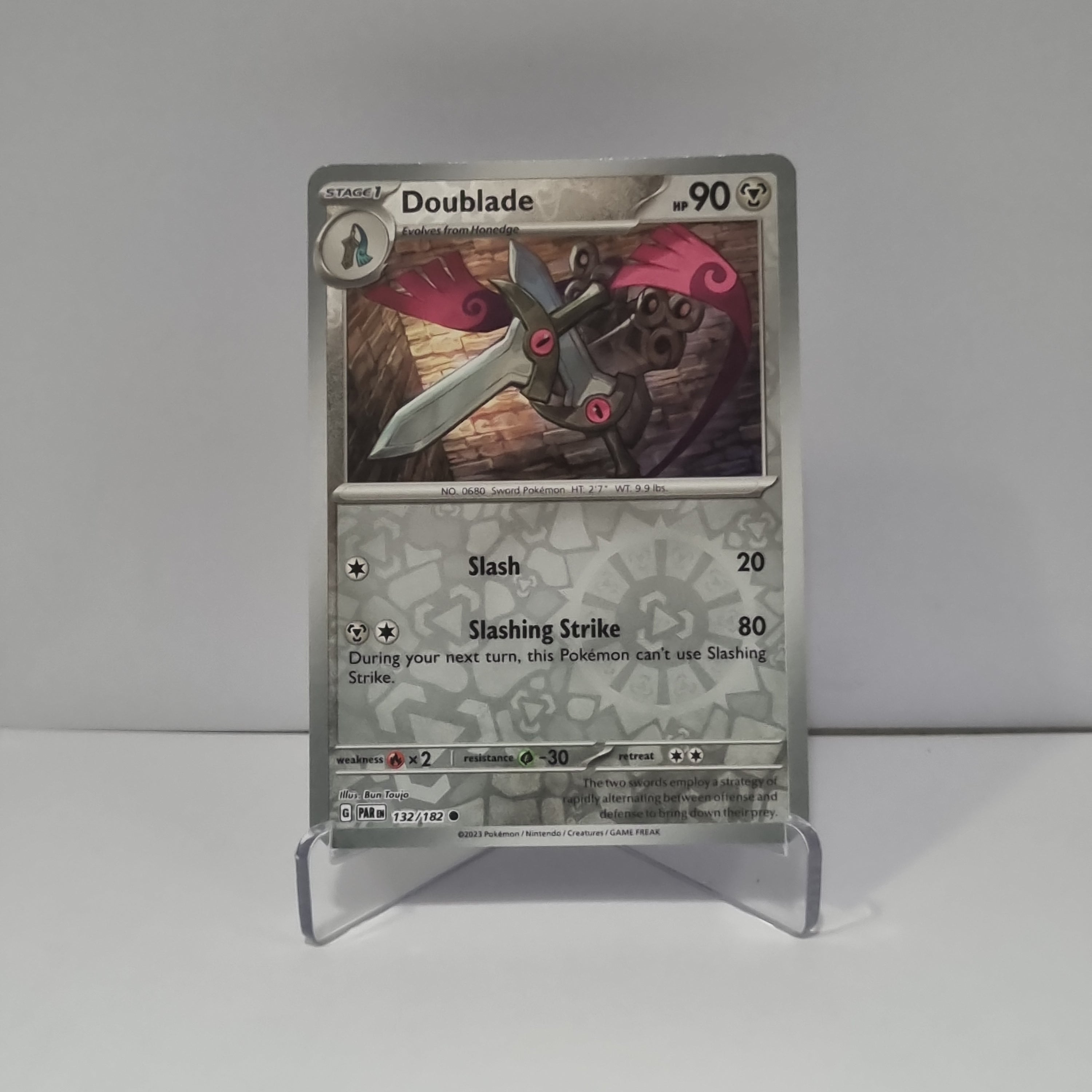 Pokemon TCG: Paradox Rift Reverse Holo card - Doublade.
