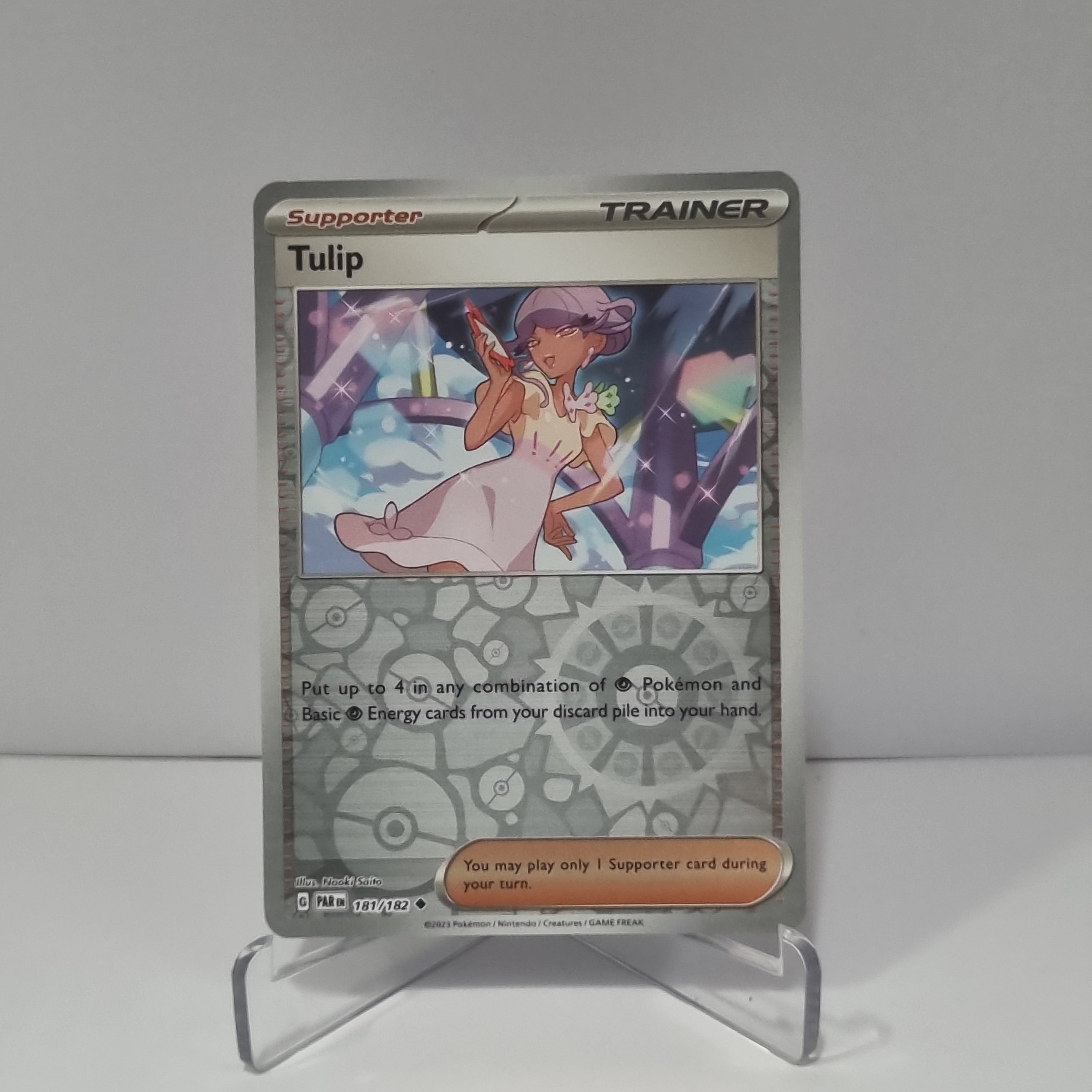 Pokemon TCG: Paradox Rift Reverse Holo card - Tulip.