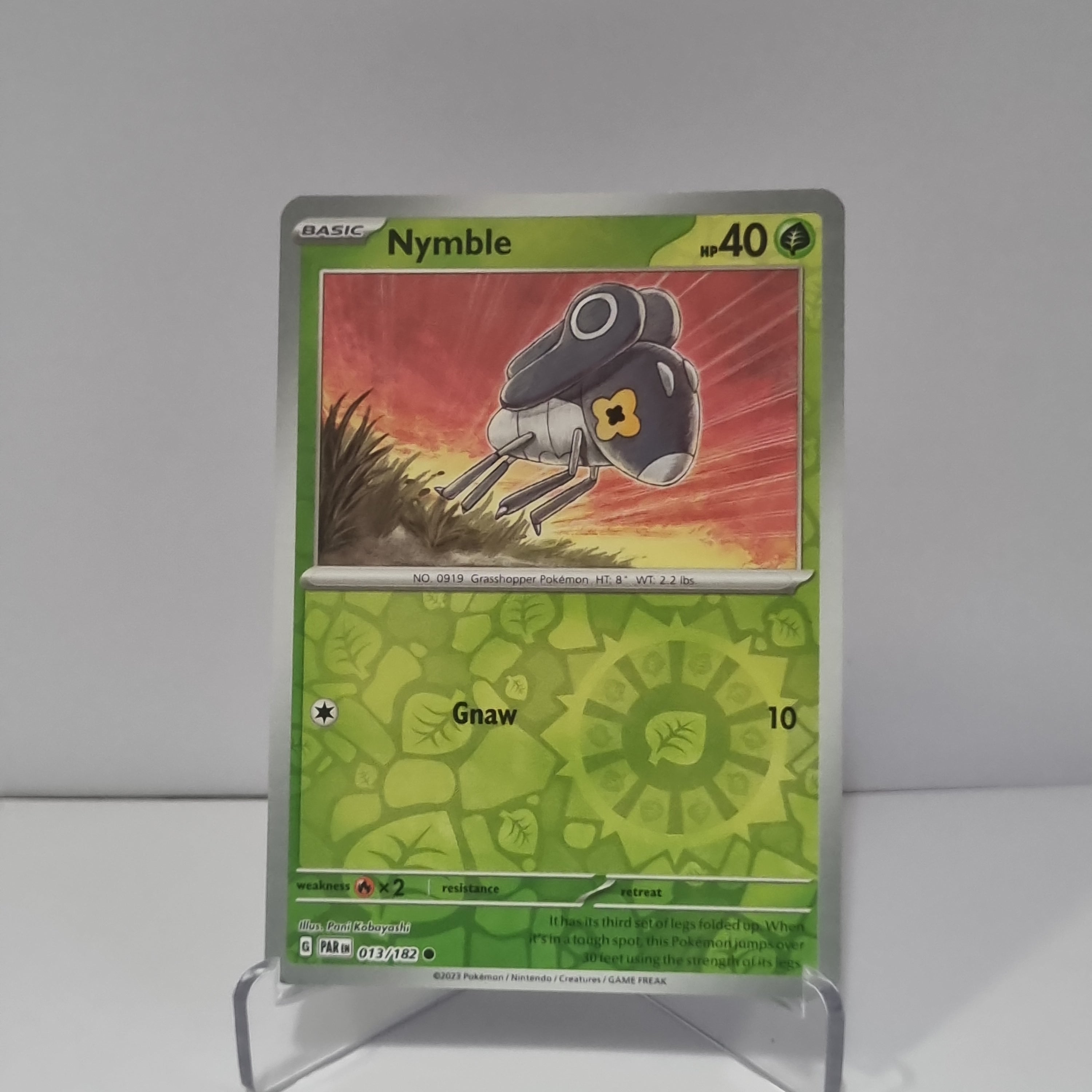 Pokemon TCG: Paradox Rift Reverse Holo card - Nymble.
