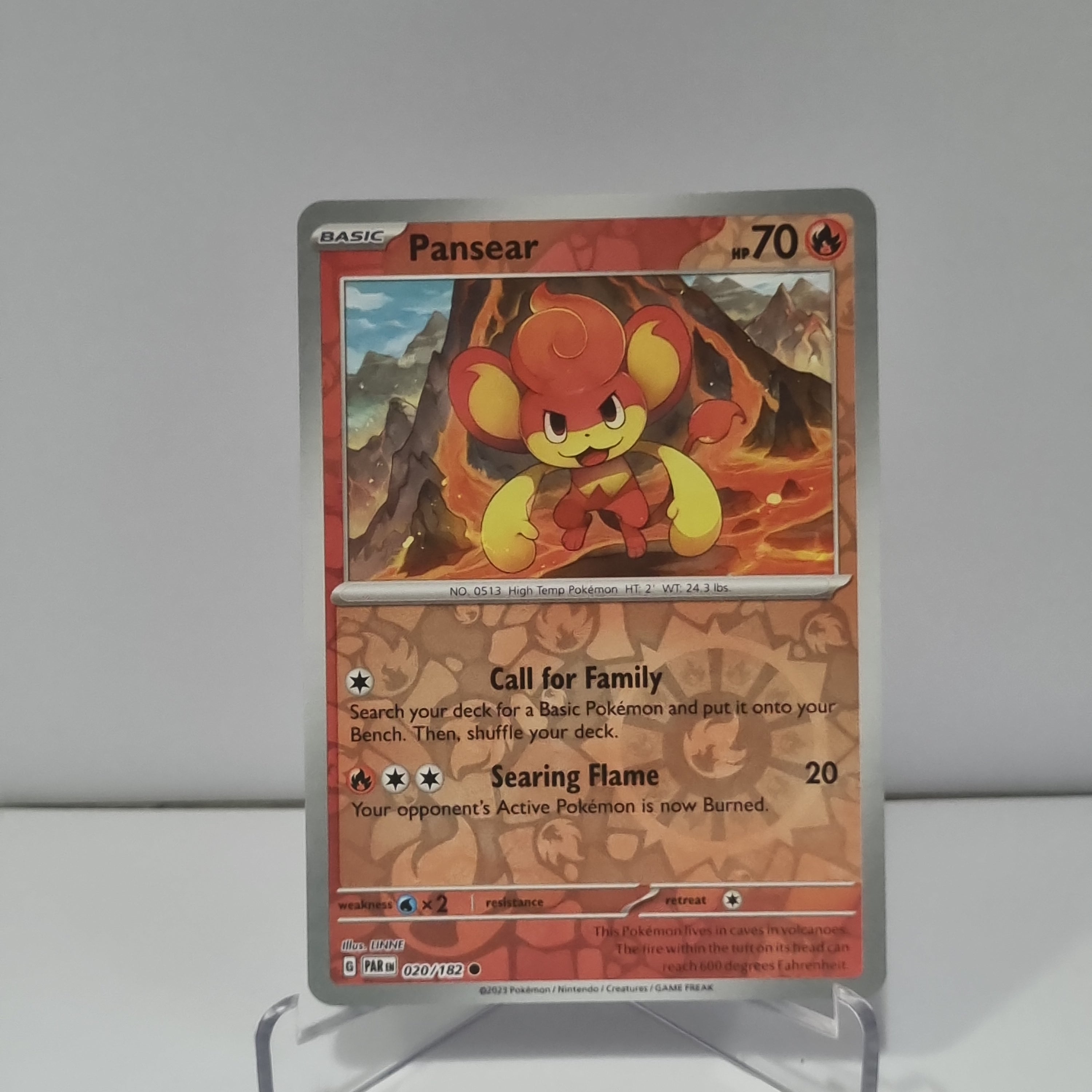 Pokemon TCG: Paradox Rift Reverse Holo card - Pansear.