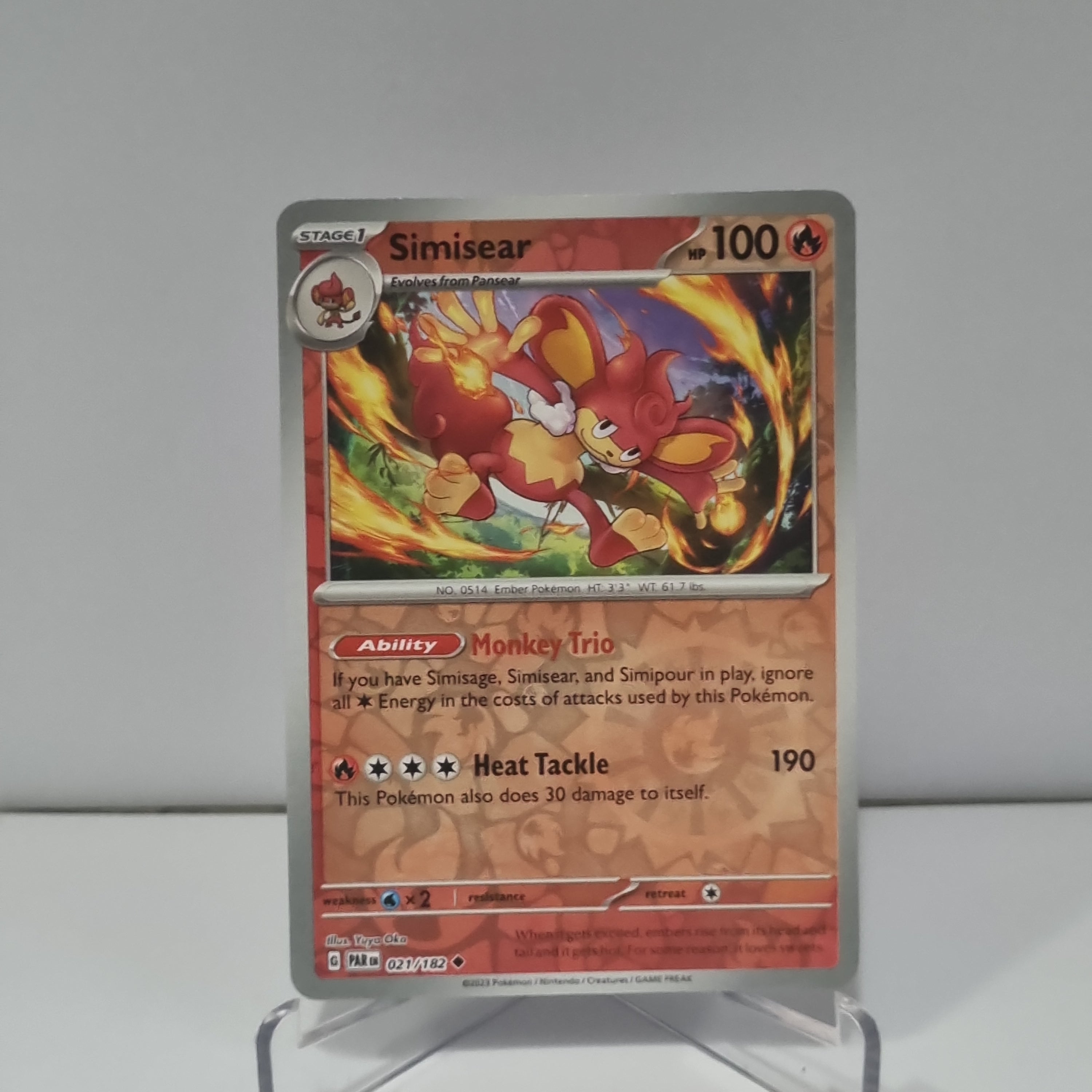 Pokemon TCG: Paradox Rift Reverse Holo card - Simisear.