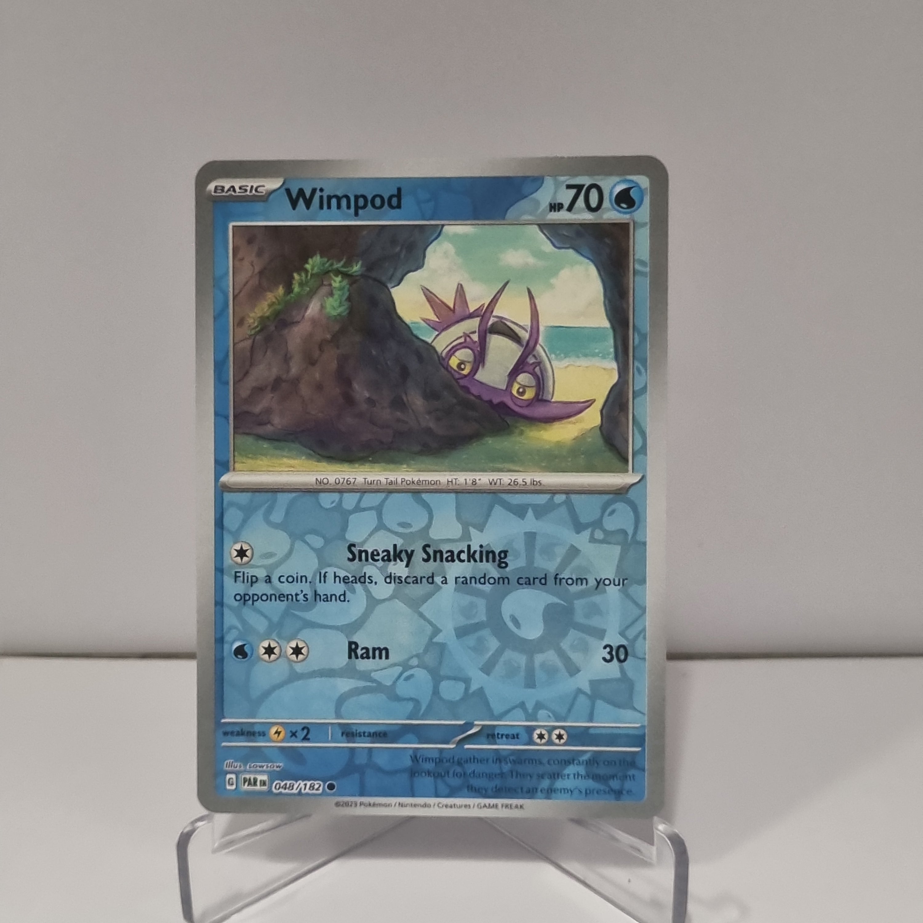 Pokemon TCG: Paradox Rift Reverse Holo card - Wimpod.