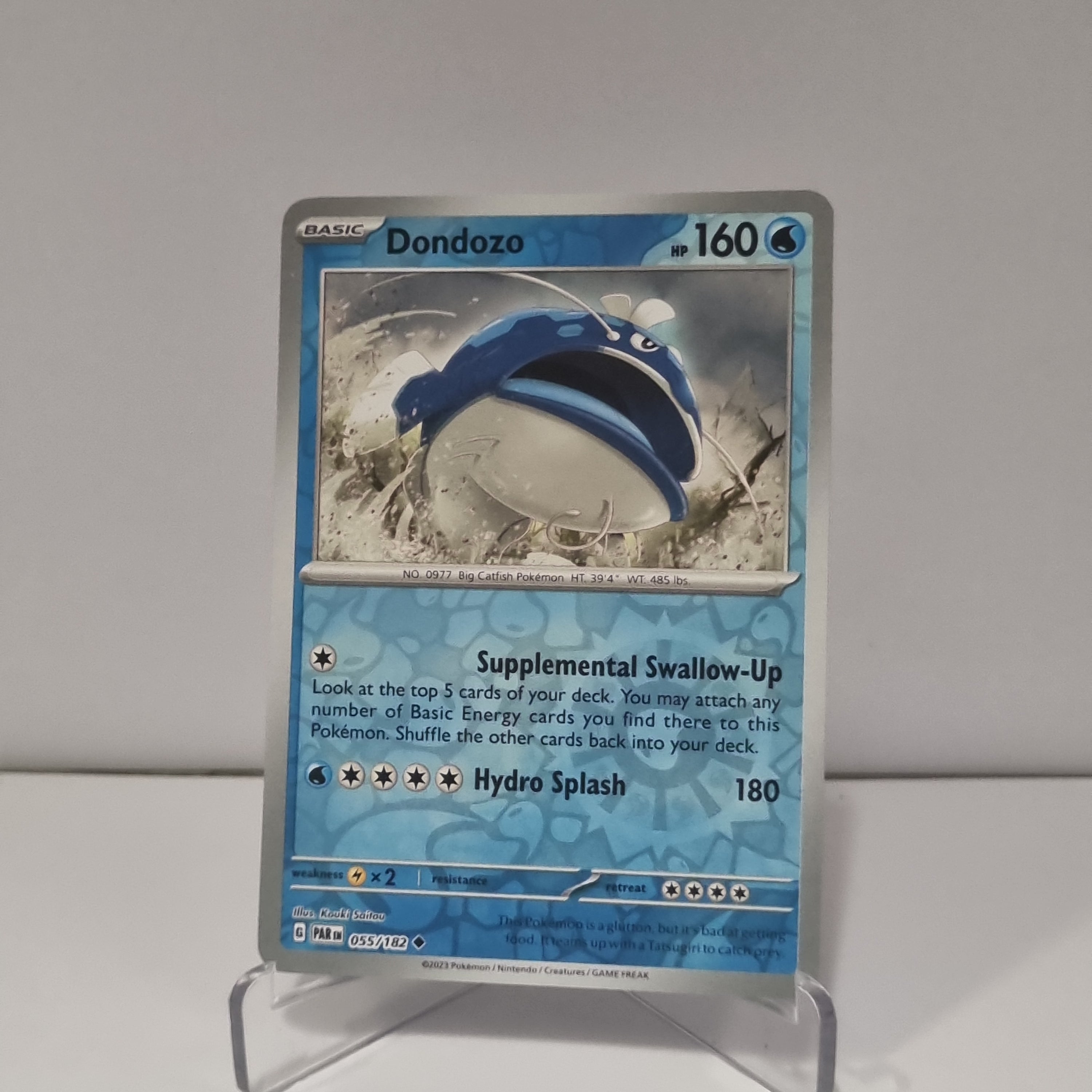 Pokemon TCG: Paradox Rift Reverse Holo card - Dondozo.