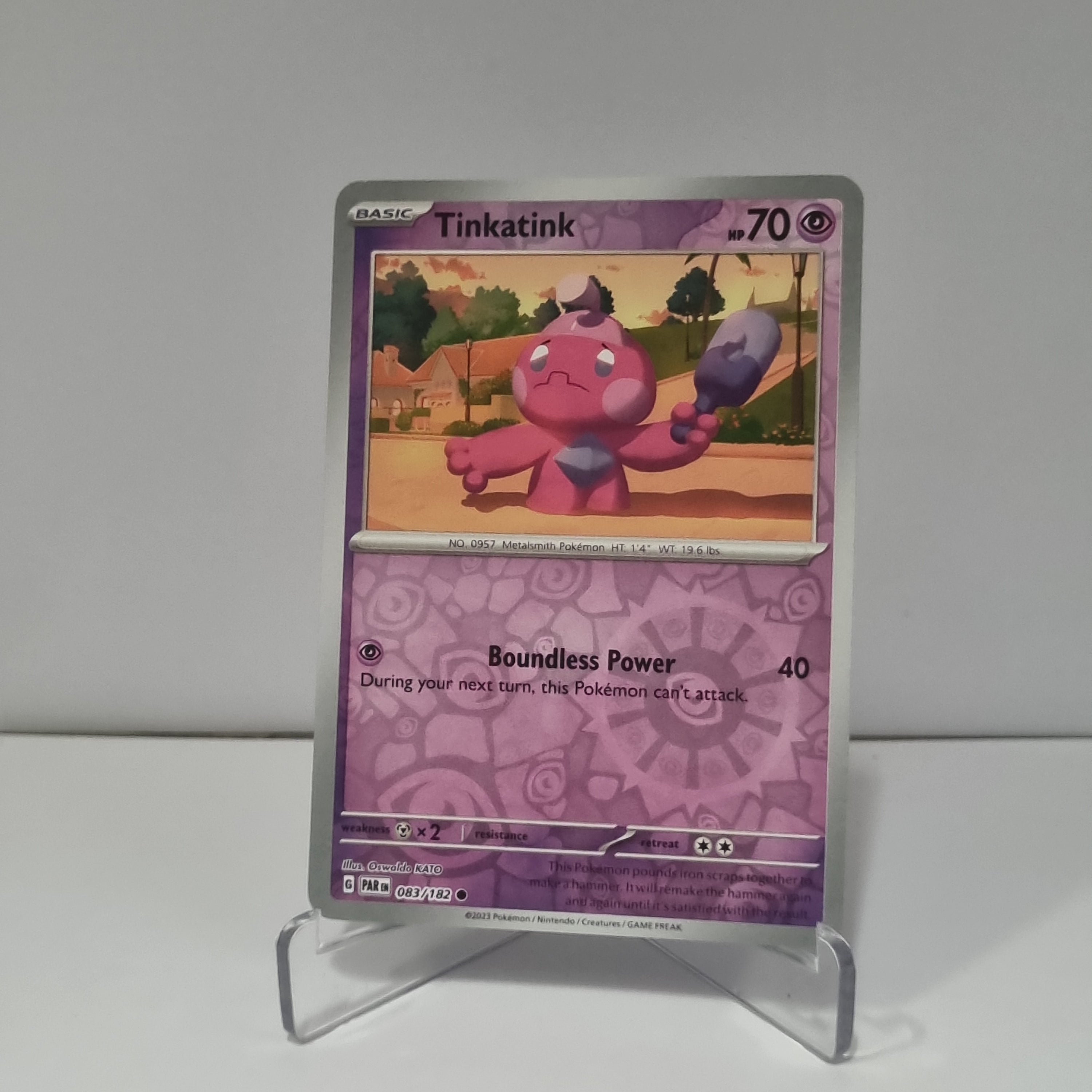 Pokemon TCG: Paradox Rift Reverse Holo card - Tinkatink.