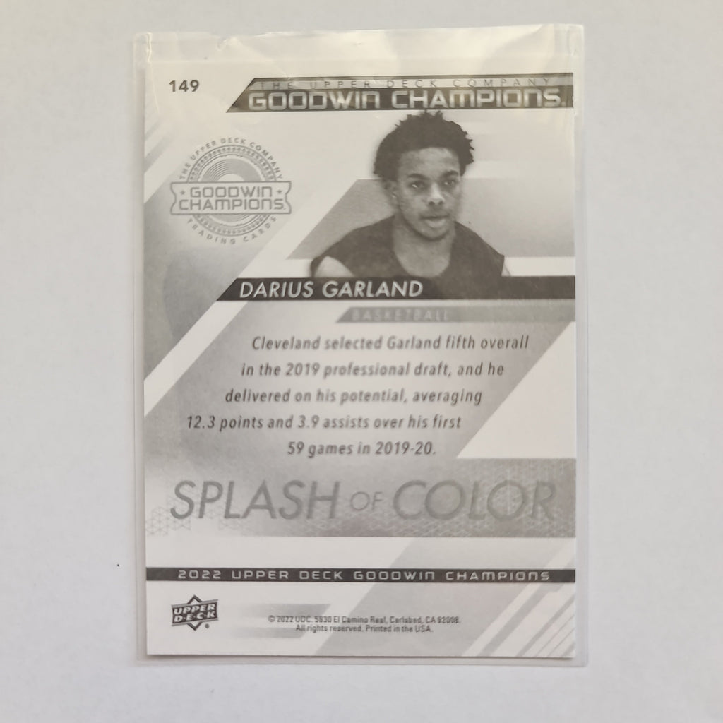 2022 Goodwin Champions - Splash of Color Base - #149 - Darius Garland