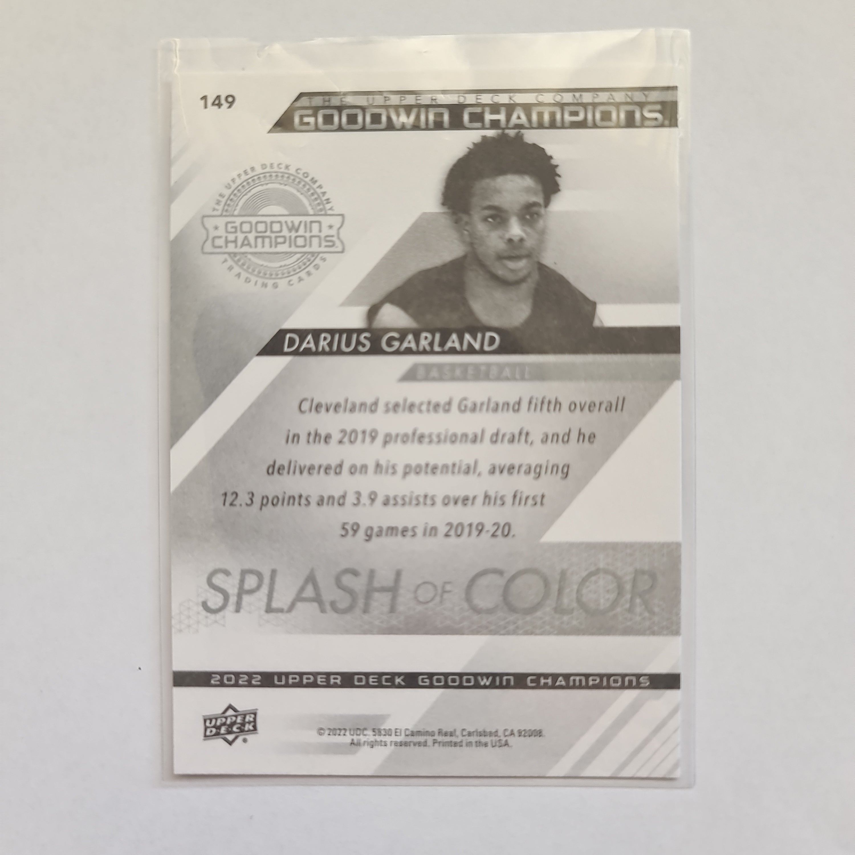 2022 Goodwin Champions - Splash of Color Base - #149 - Darius Garland