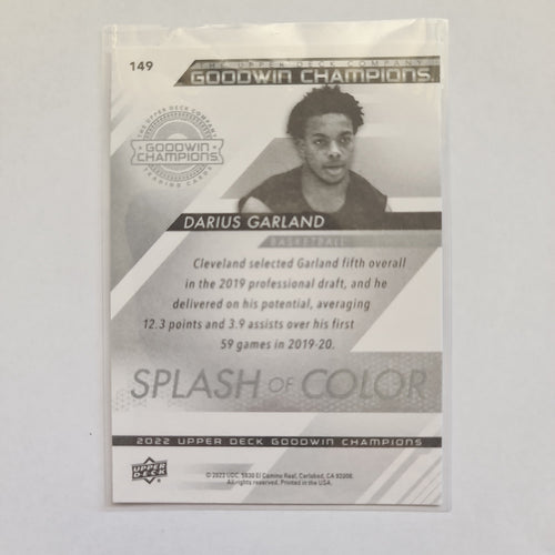 2022 Goodwin Champions - Splash of Color Base - #149 - Darius Garland