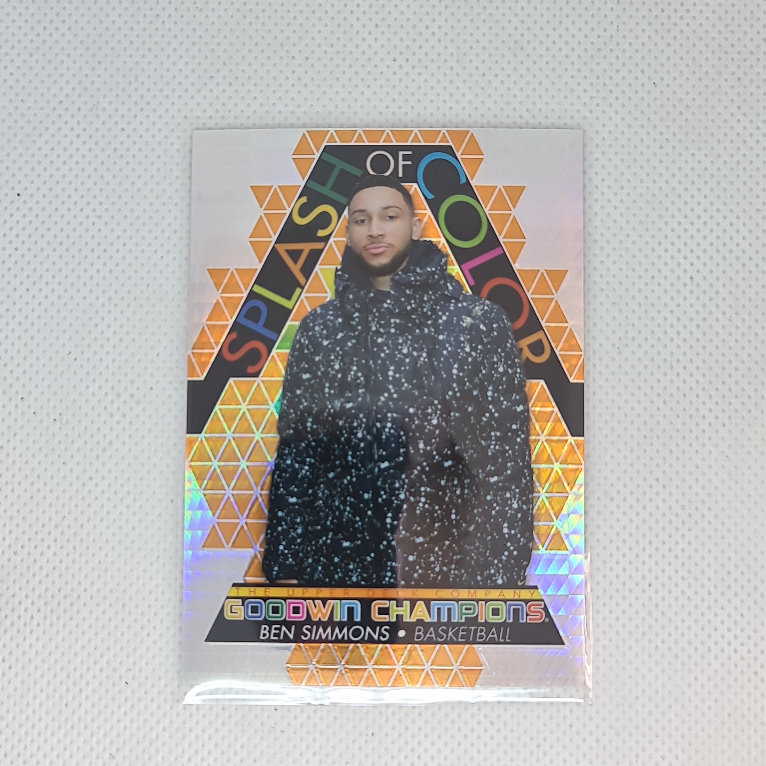 2022 Goodwin Champions Splash of Color Orange Prizm Ben Simmons 25/499