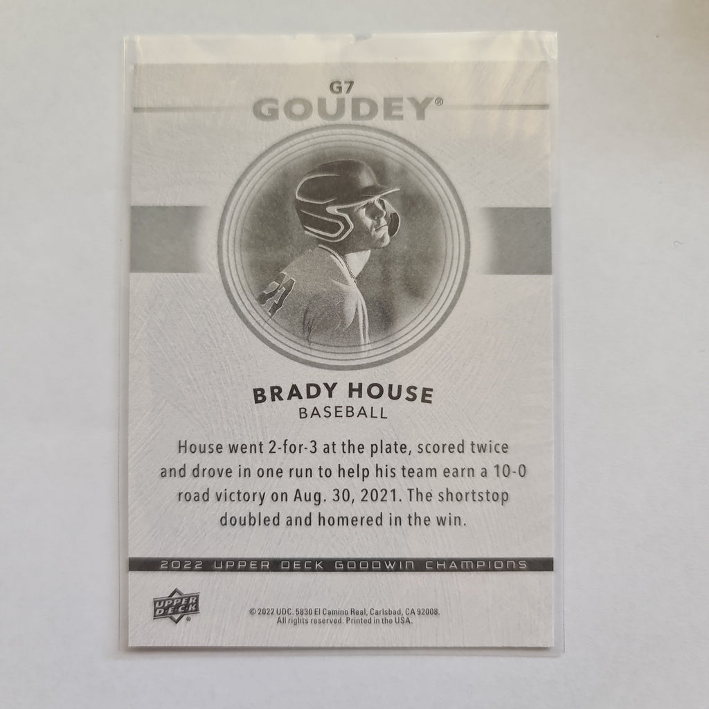 2022 Goodwin Champions - Goudey Insert - #G7 - Brady House