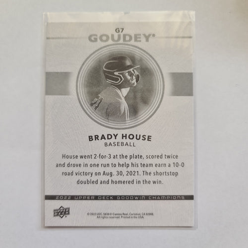 2022 Goodwin Champions - Goudey Insert - #G7 - Brady House