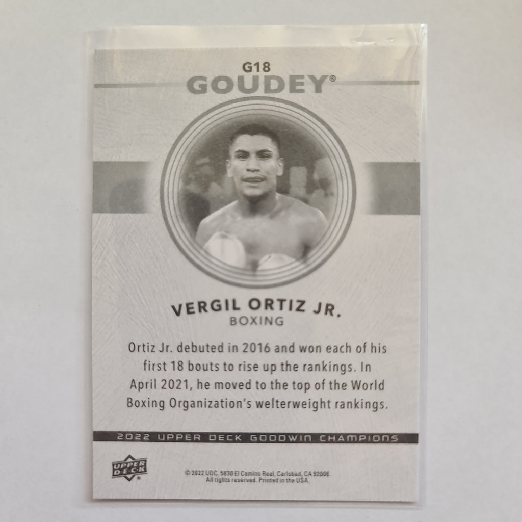 2022 Goodwin Champions - Goudey Insert - #G18 - Vergil Ortiz Jr.