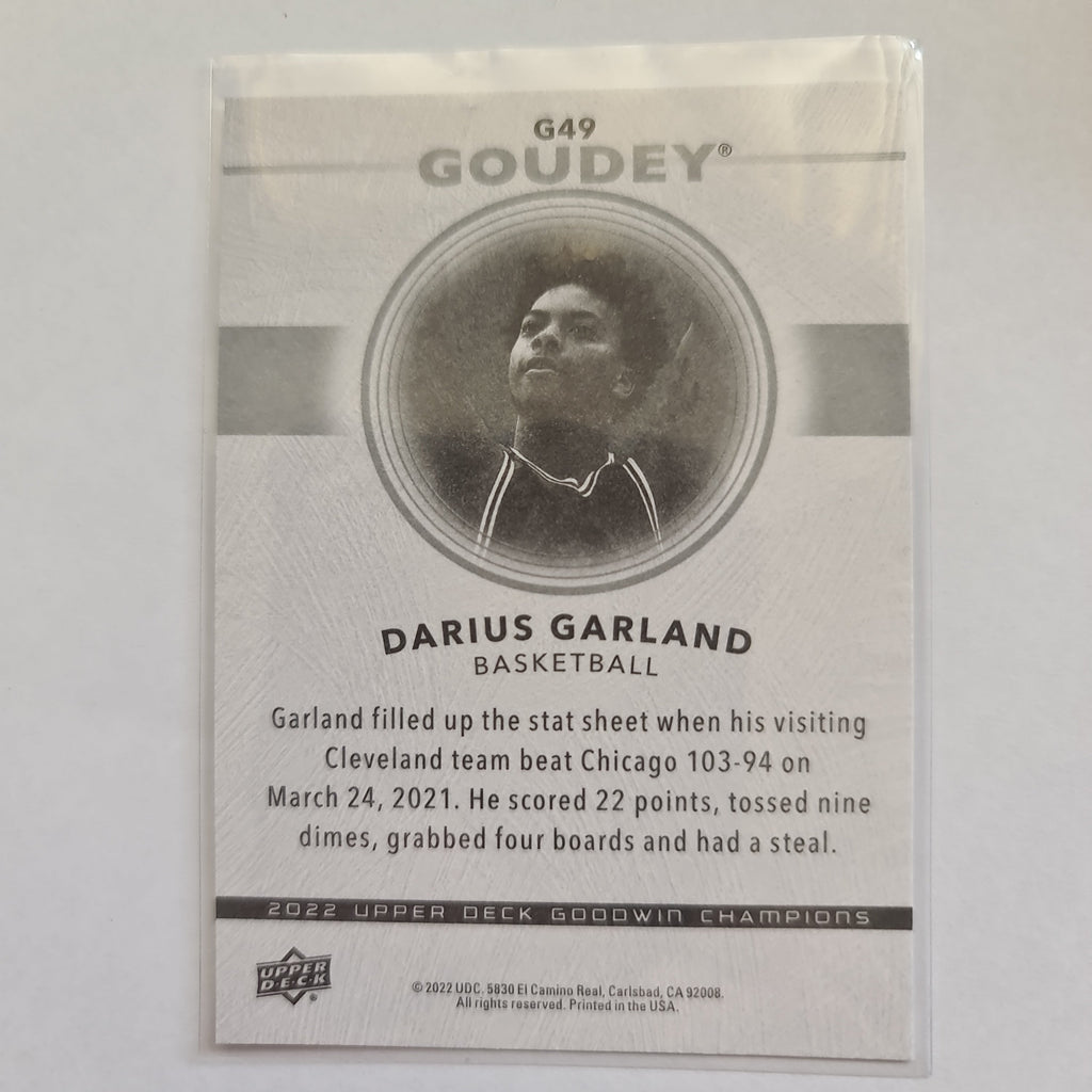 2022 Goodwin Champions - Goudey Insert - #G49 - Darius Garland