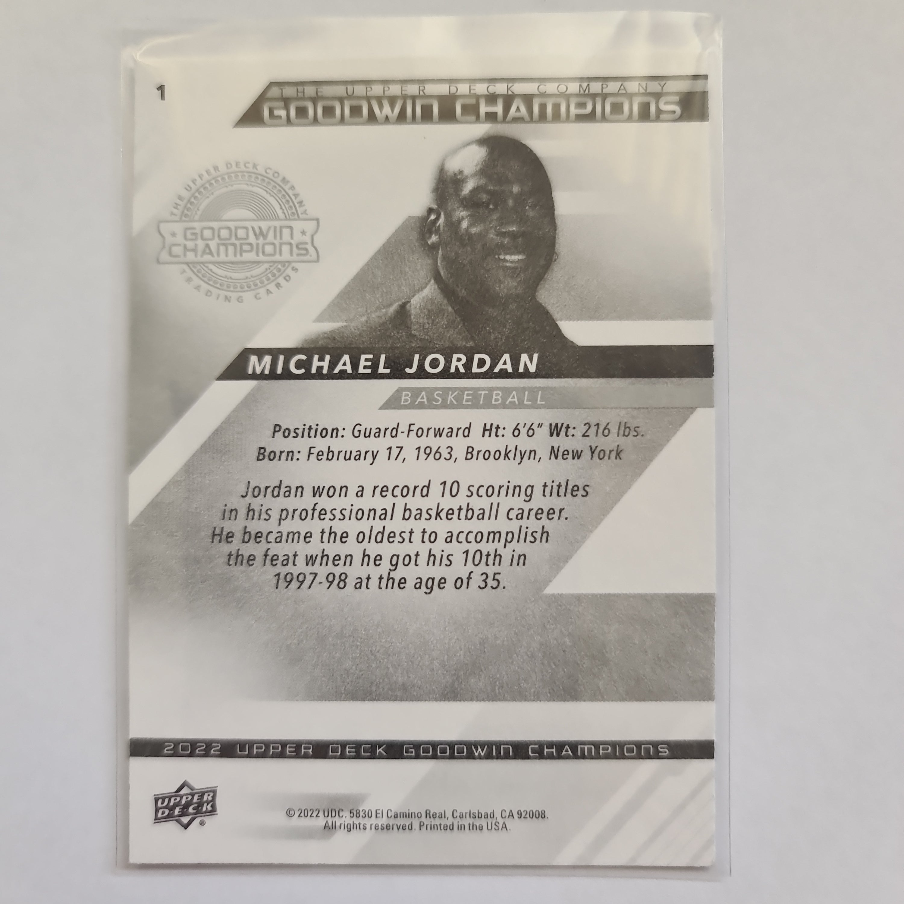 2022 Goodwin Champions - #1 - Michael Jordan