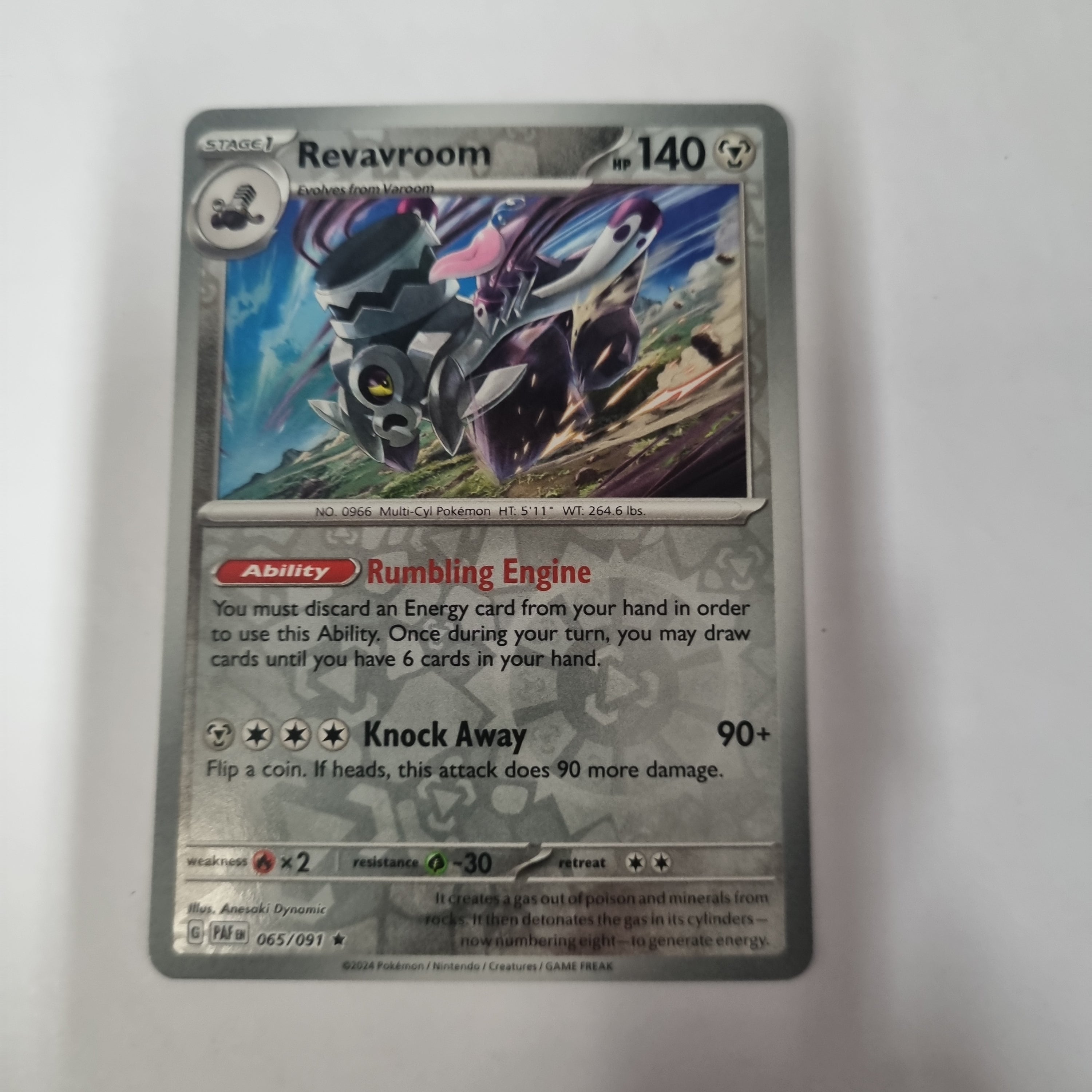 Pokemon TCG - Paldean Fates - #65 - Revavroom - Rare - Reverse Holo