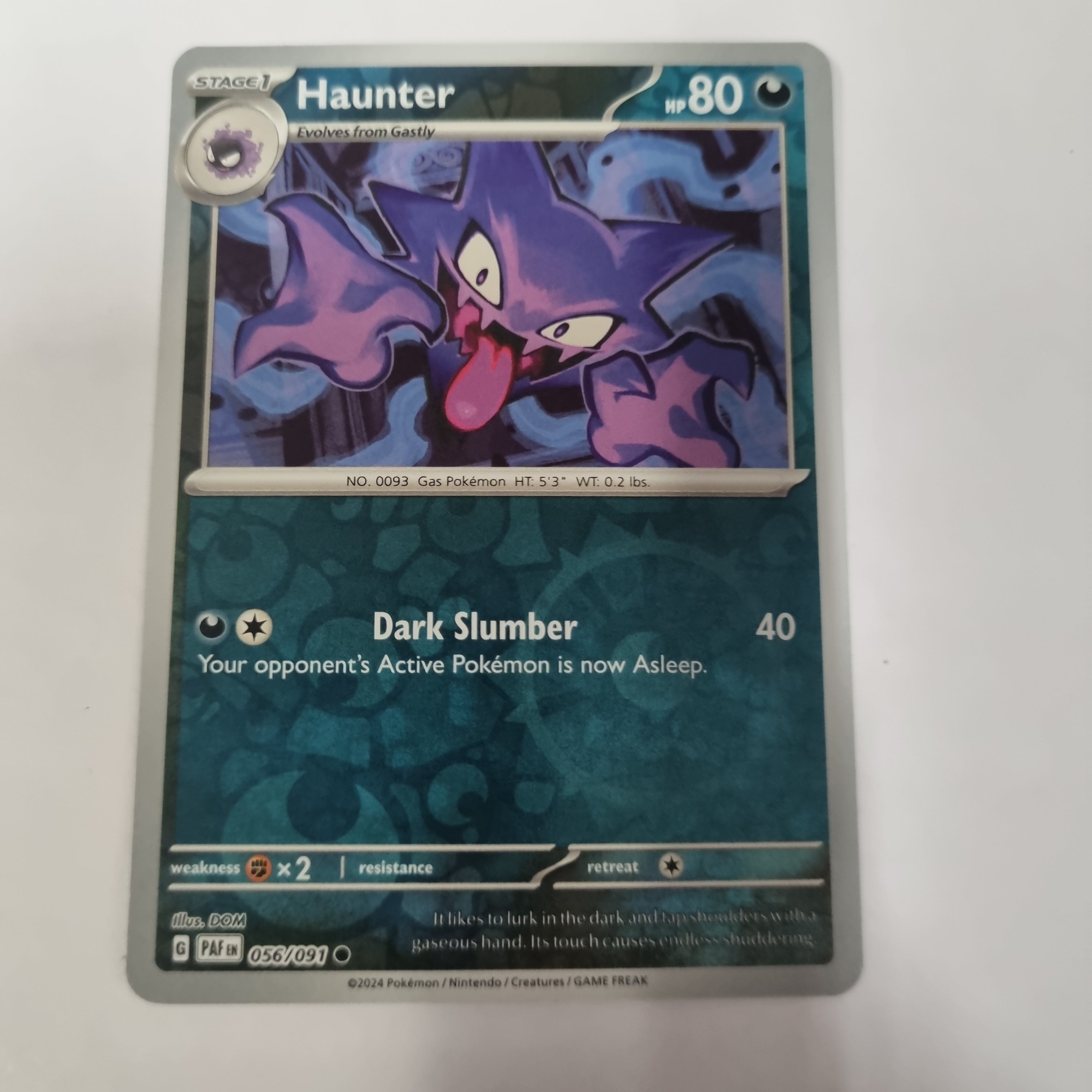 Pokemon TCG - Paldean Fates - #56 - Haunter - common - Reverse Holo