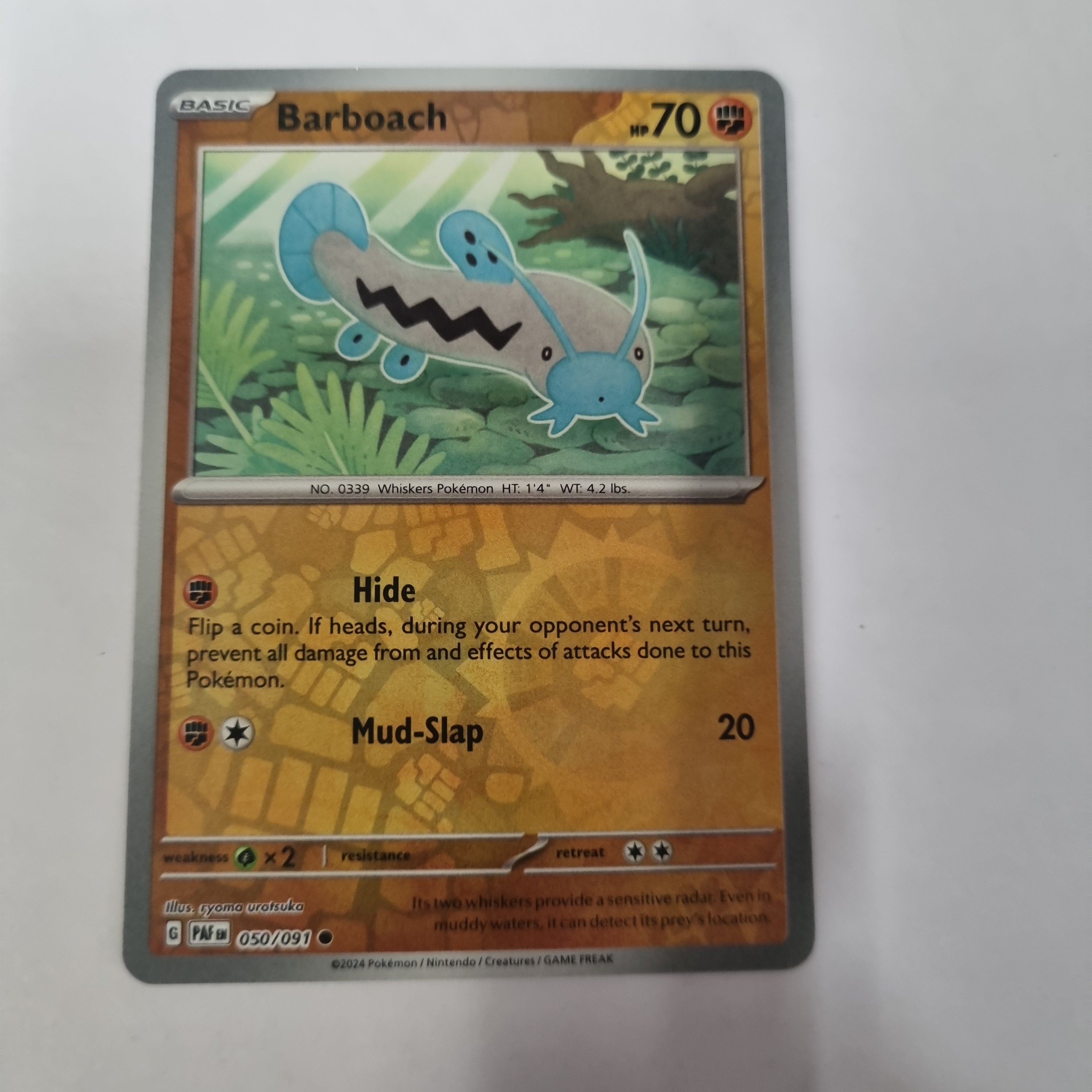 Pokemon TCG - Paldean Fates - #50 - Barboach - common - Reverse Holo