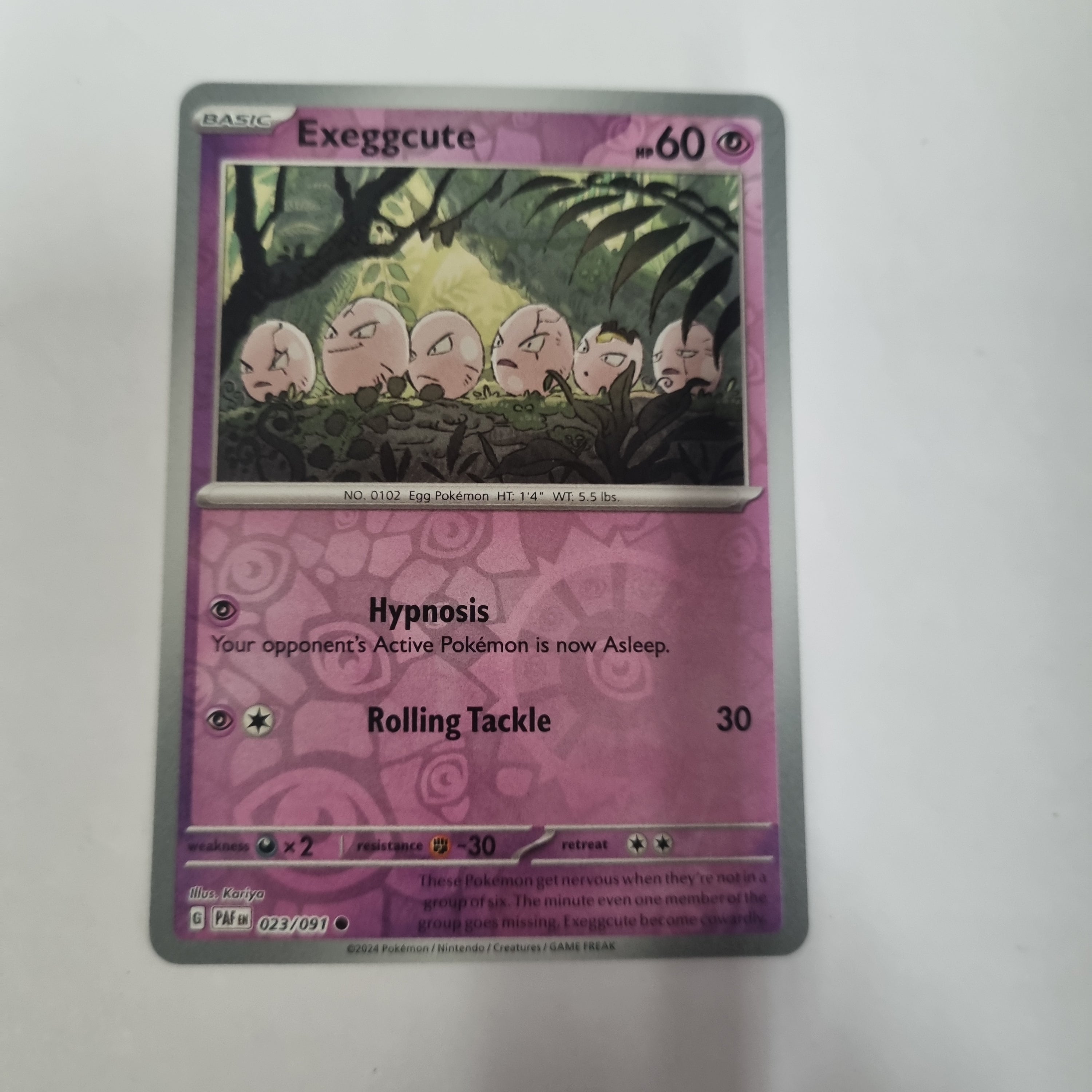 Pokemon TCG - Paldean Fates - #23 - Exeggcute - common - Reverse Holo