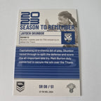NRL 2024 Traders - Season to Remember - SR08 - Jayden Okunbor Bulldogs