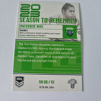 NRL 2024 Traders - Season to Remember - #SR06 - Mackenzi Wiki Raiders