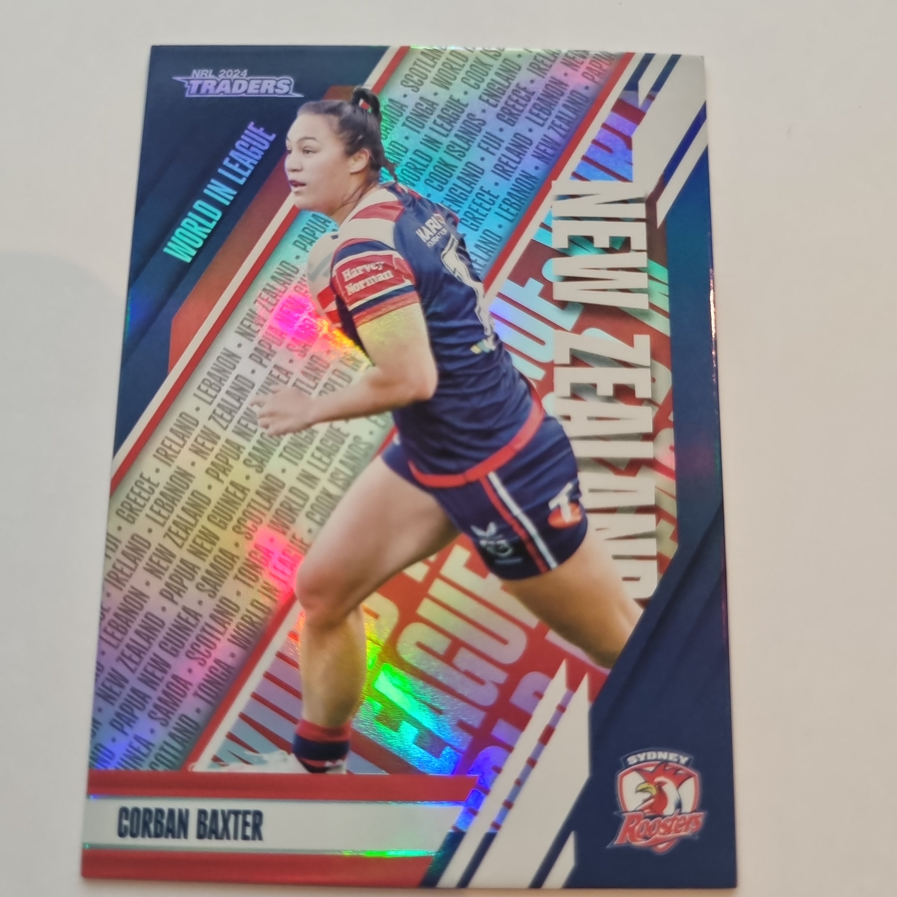 NRL 2024 Traders - World in League - #WL47 - Corban Baxter - Roosters