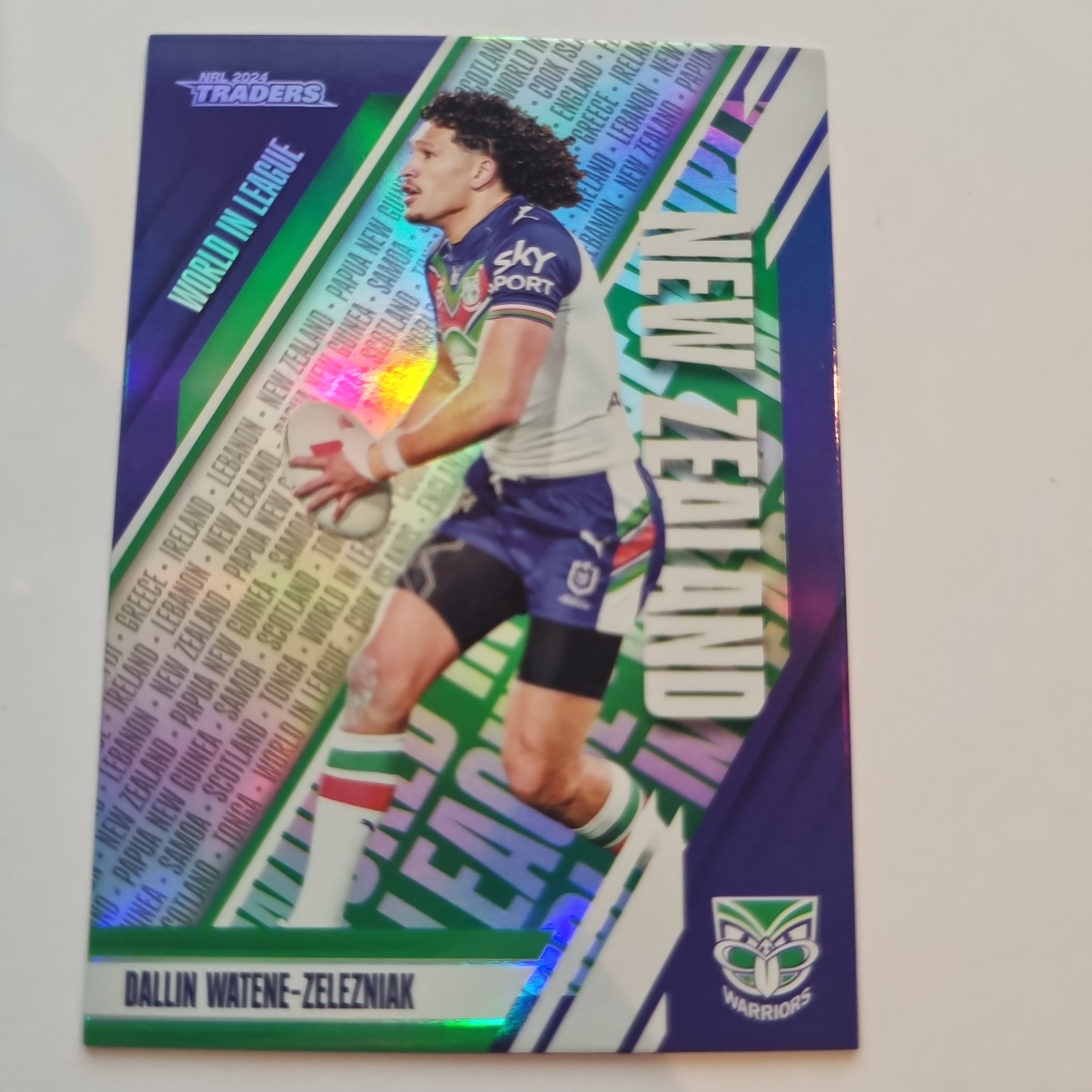 NRL 2024 Traders - World in League WL50 D Watene-Zelezniak Warriors