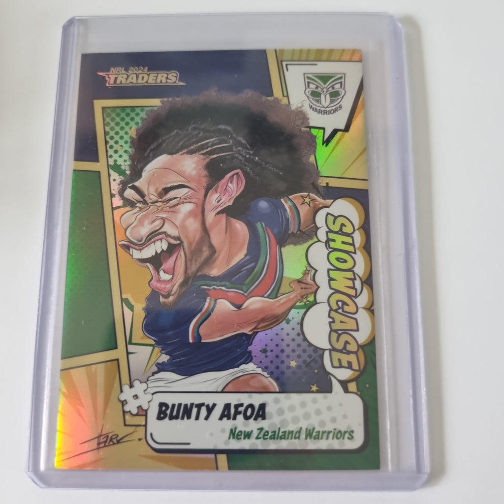NRL 2024 Traders - Showcase Case Cards - #SCC17 - Bunty Afoa - #33/60
