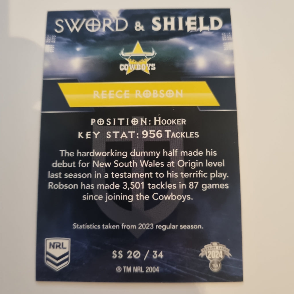 NRL 2024 Traders - Sword & Shield - SS20 - Reece Robson - Cowboys