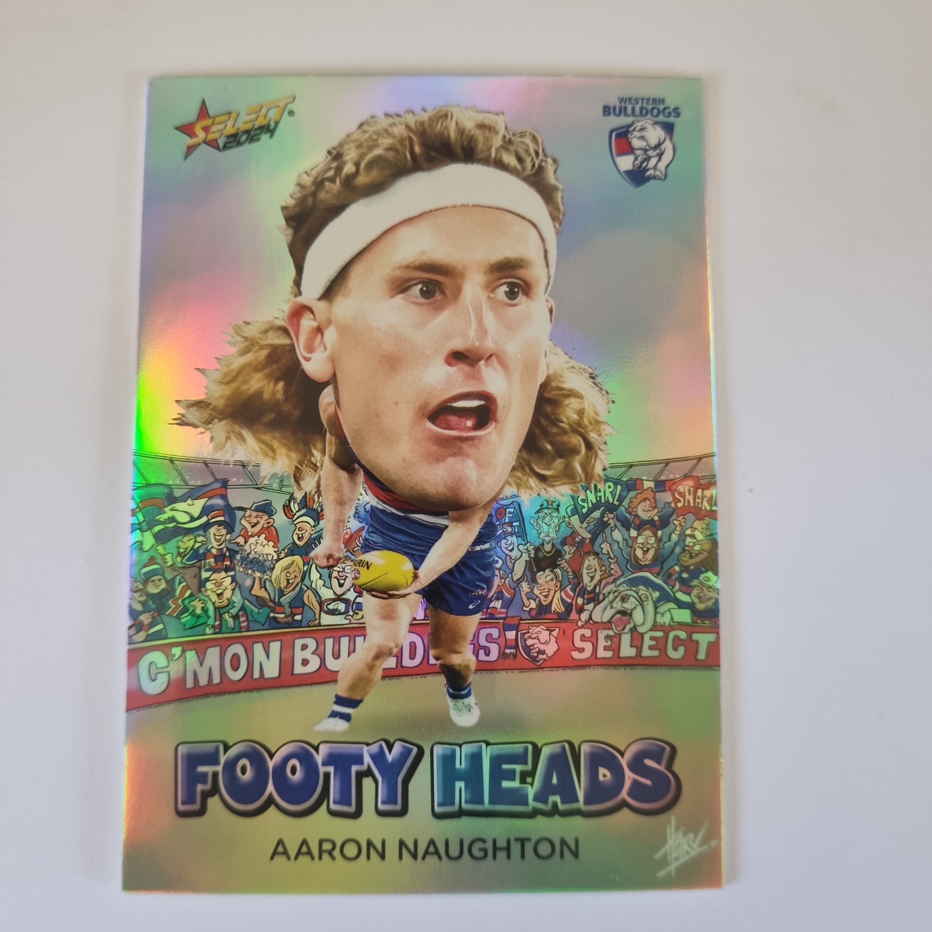 2024 Select Footy Stars - Footy Heads - FH88 - A. Naughton - Bulldogs