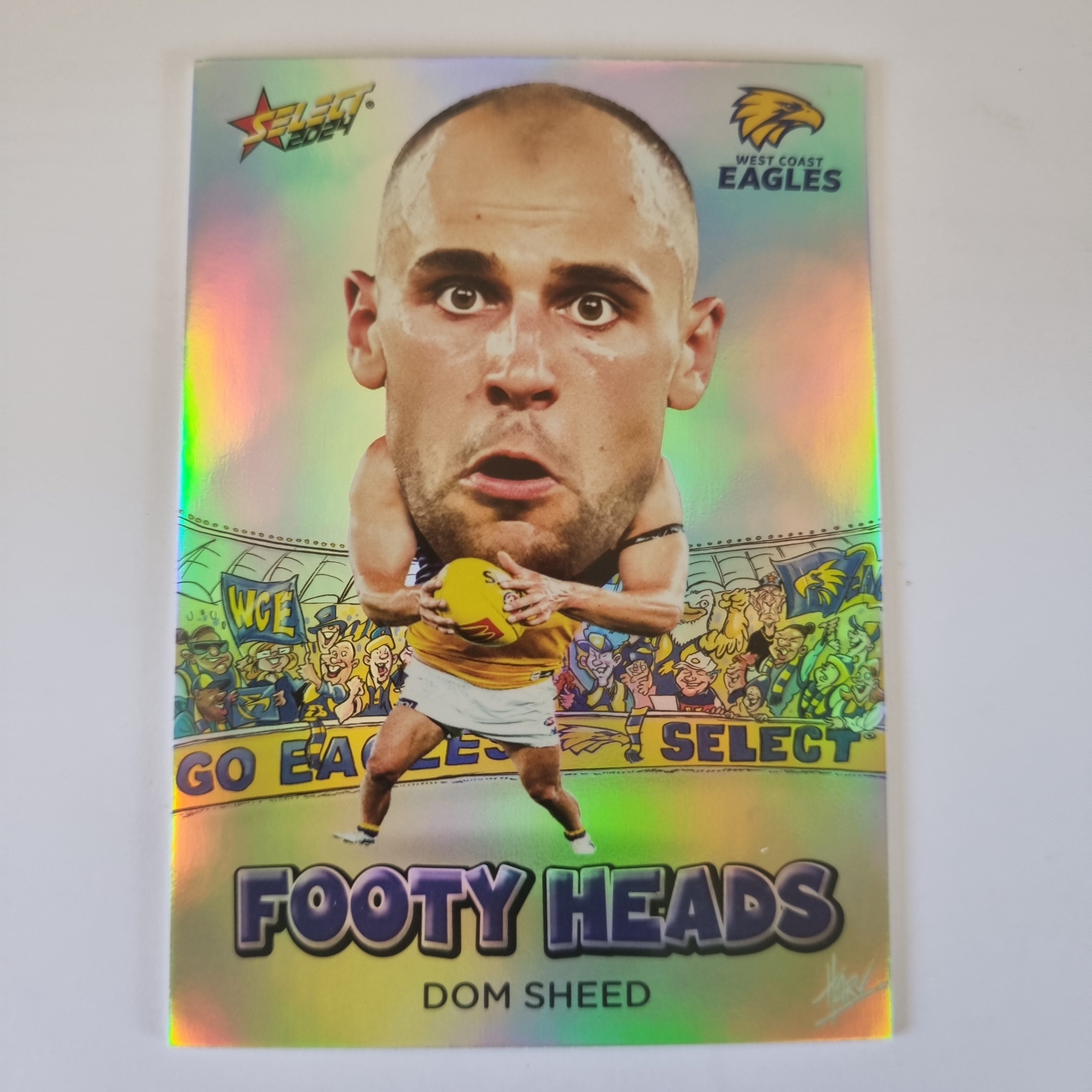 2024 Select Footy Stars - Footy Heads - FH85 - D. Sheed - Eagles