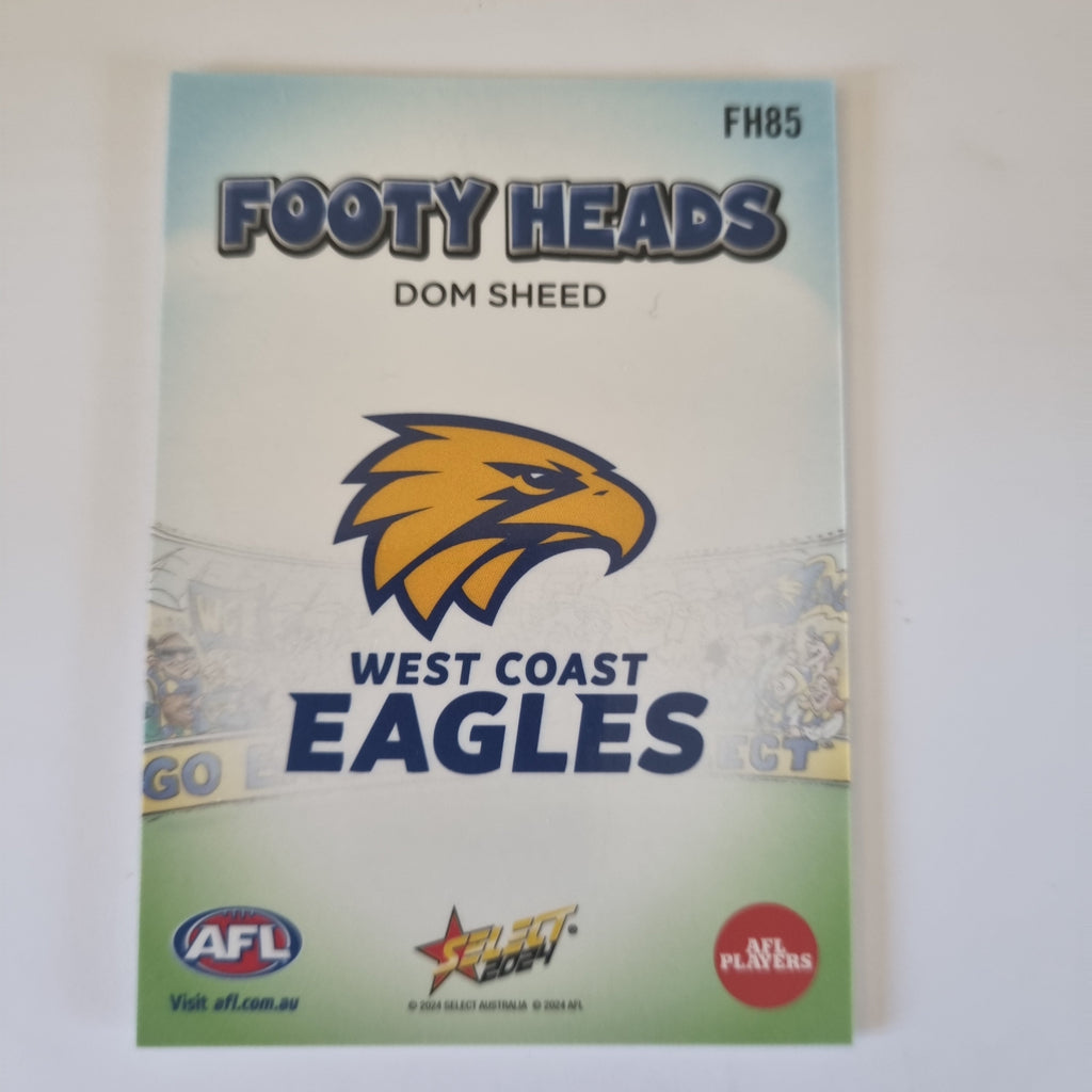2024 Select Footy Stars - Footy Heads - FH85 - D. Sheed - Eagles