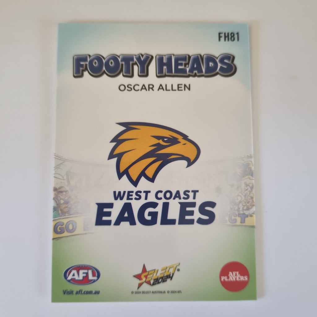 2024 Select Footy Stars - Footy Heads - FH81 - O. Allen - Eagles