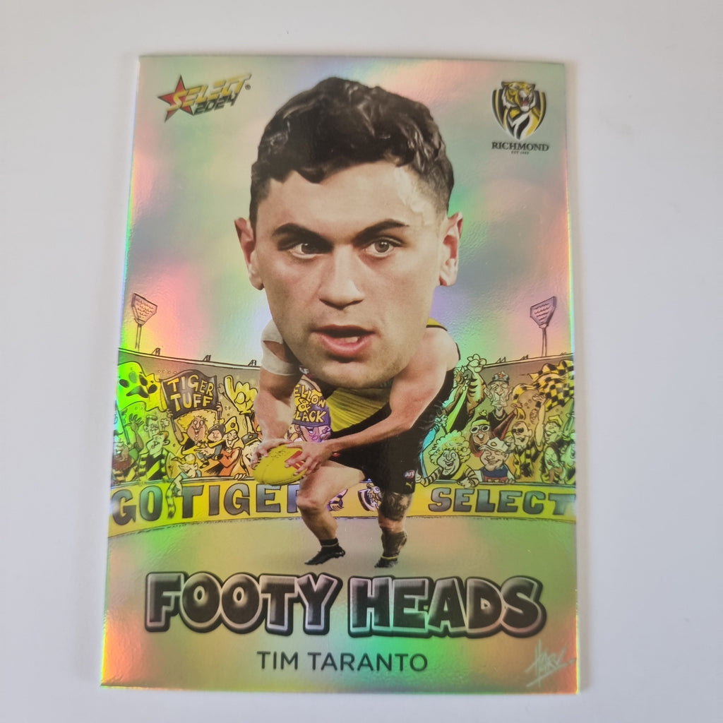 2024 Select Footy Stars - Footy Heads - FH70 - T. Taranto - Richmond