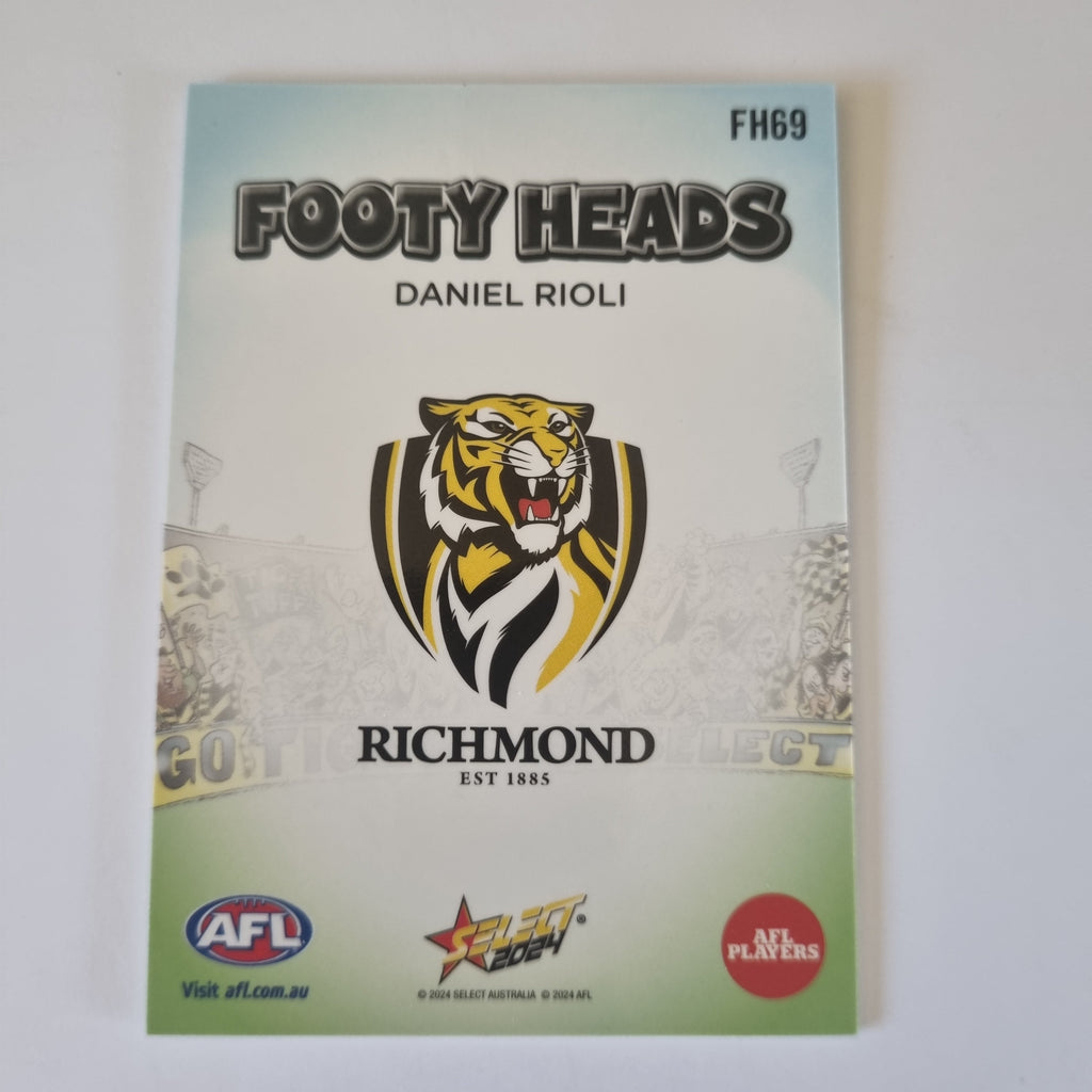 2024 Select Footy Stars - Footy Heads - FH69 - D. Rioli - Richmond