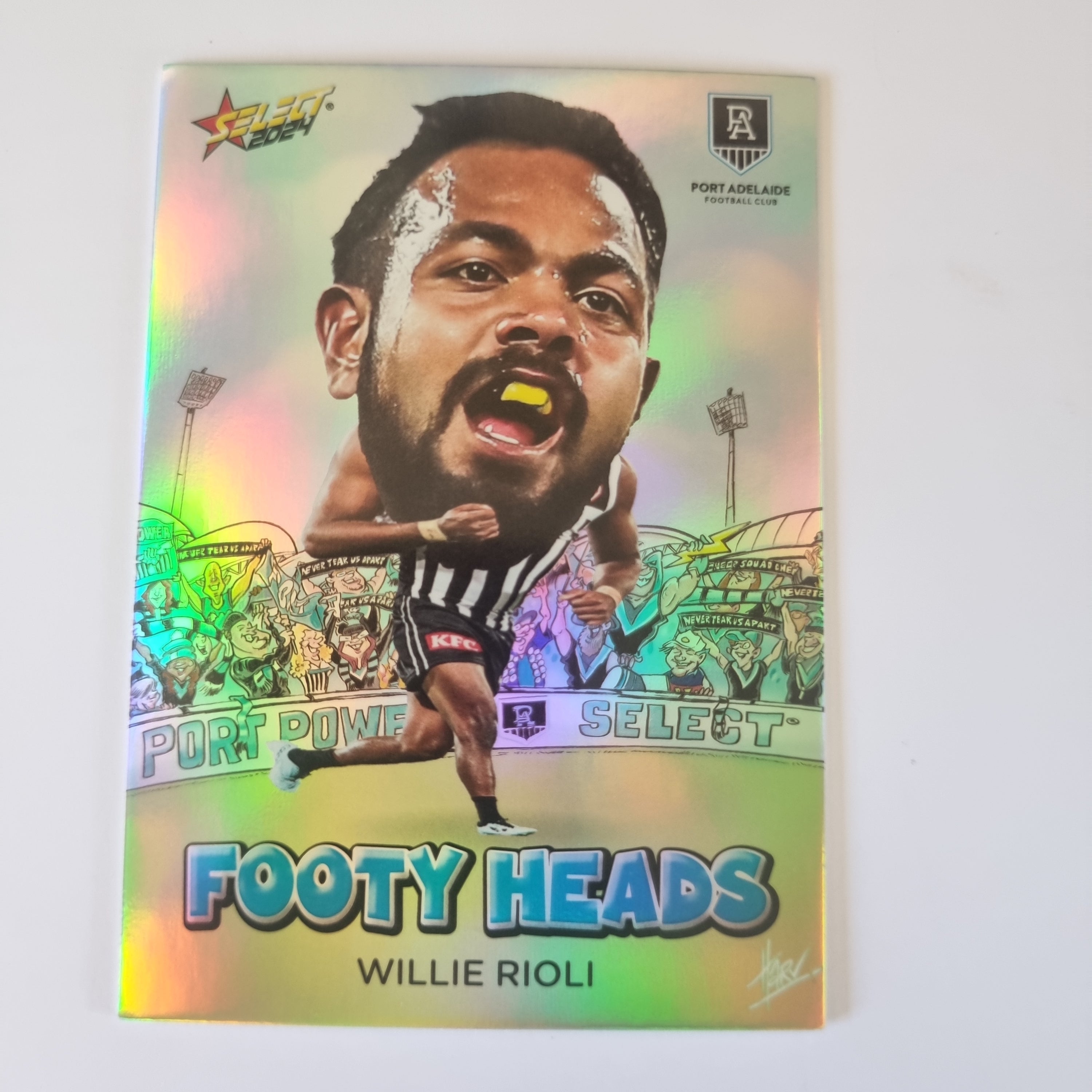 2024 Select Footy Stars - Footy Heads - FH64 - W. Rioli - Port