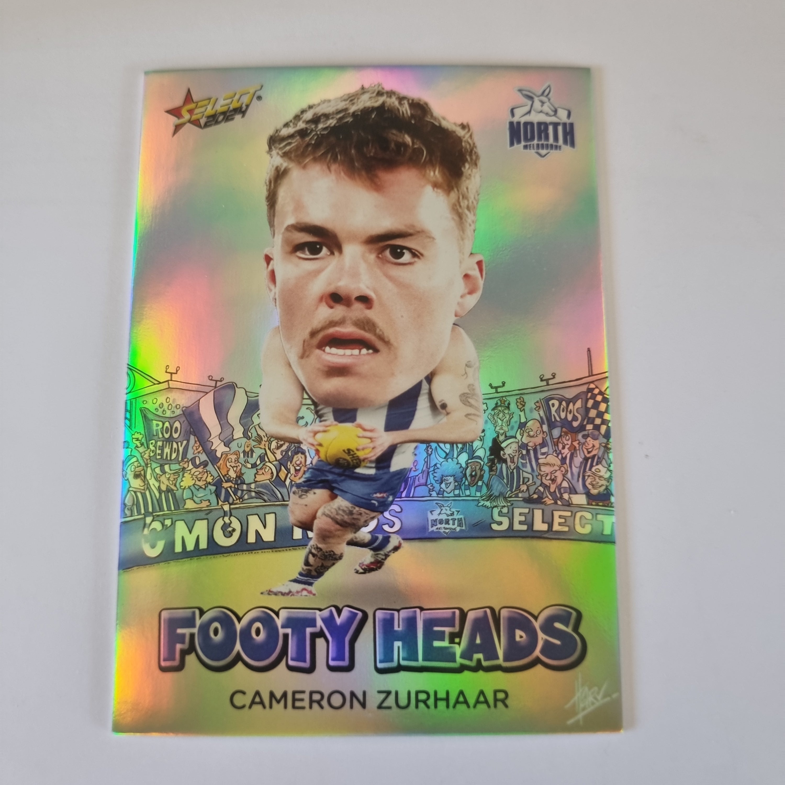 2024 Select Footy Stars - Footy Heads - FH60 - C. Zurhaar - Nth Melb