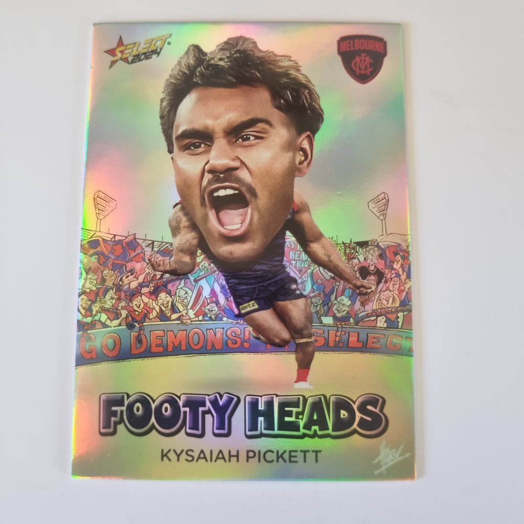 2024 Select Footy Stars - Footy Heads - FH53 - K. Pickett - Melbourne