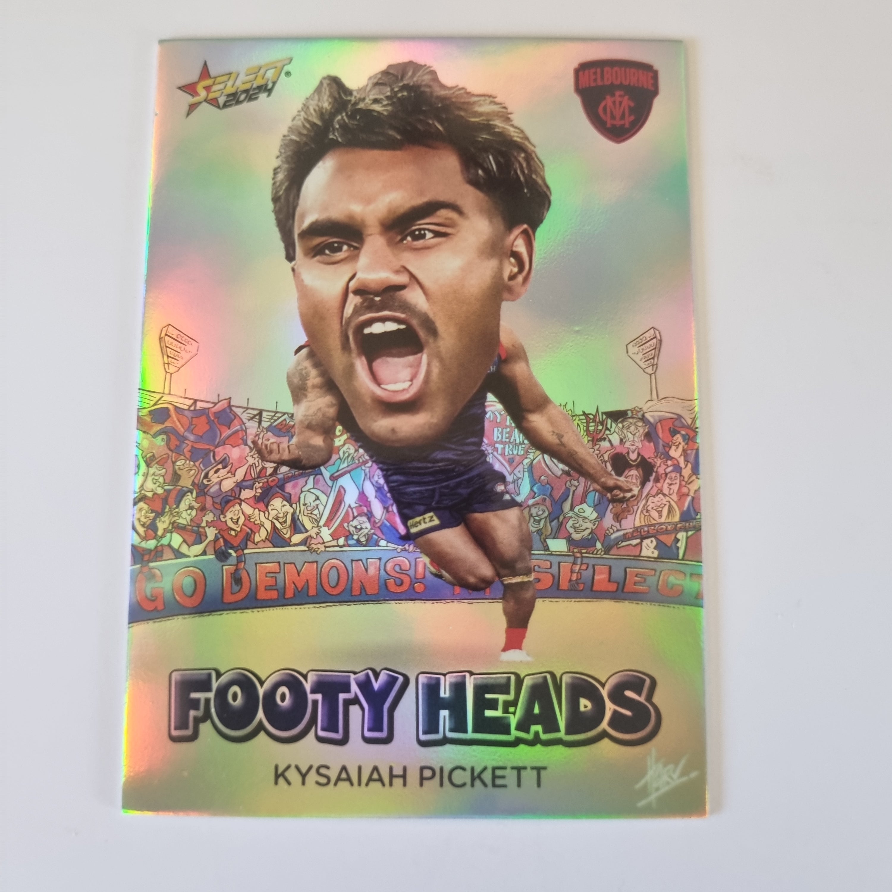 2024 Select Footy Stars - Footy Heads - FH53 - K. Pickett - Melbourne