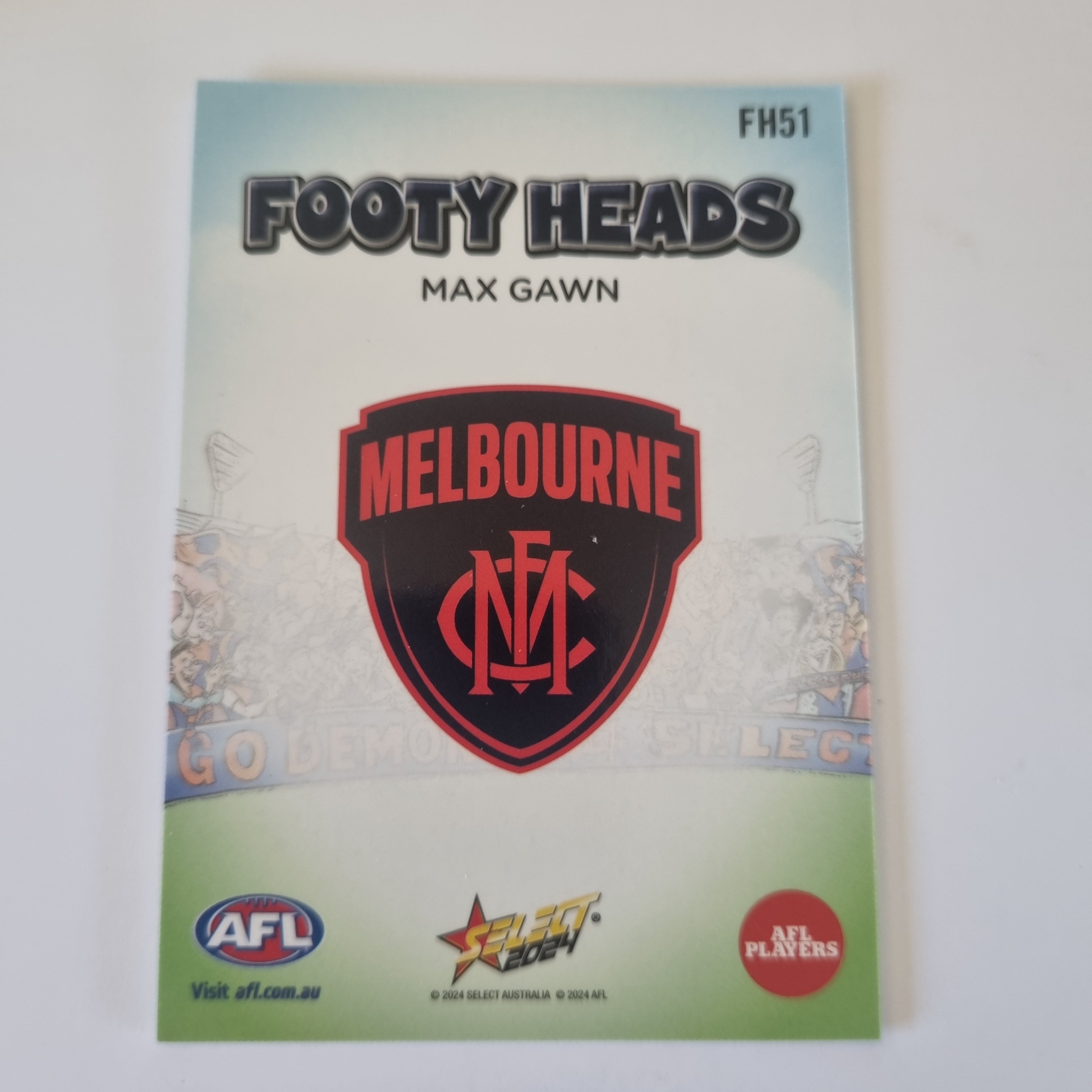 2024 Select Footy Stars - Footy Heads - FH51 - M. Gawn - Melbourne